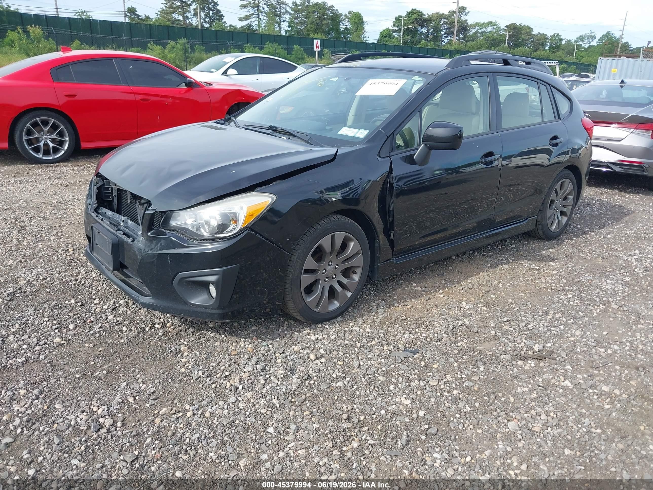 2013 Subaru Impreza 2.0i Sport Premium Black vin: JF1GPAL66DH842936