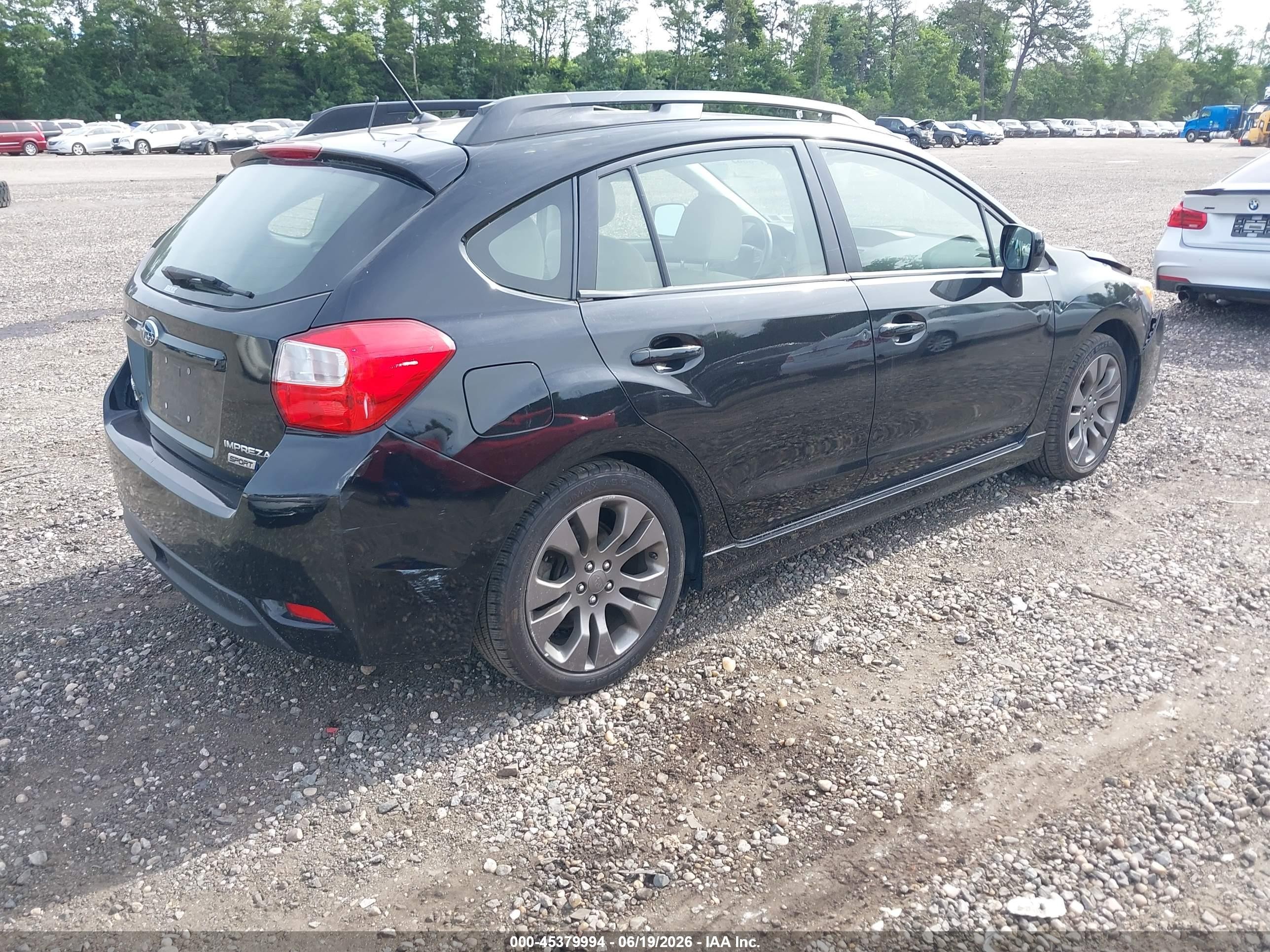 2013 Subaru Impreza 2.0i Sport Premium Black vin: JF1GPAL66DH842936