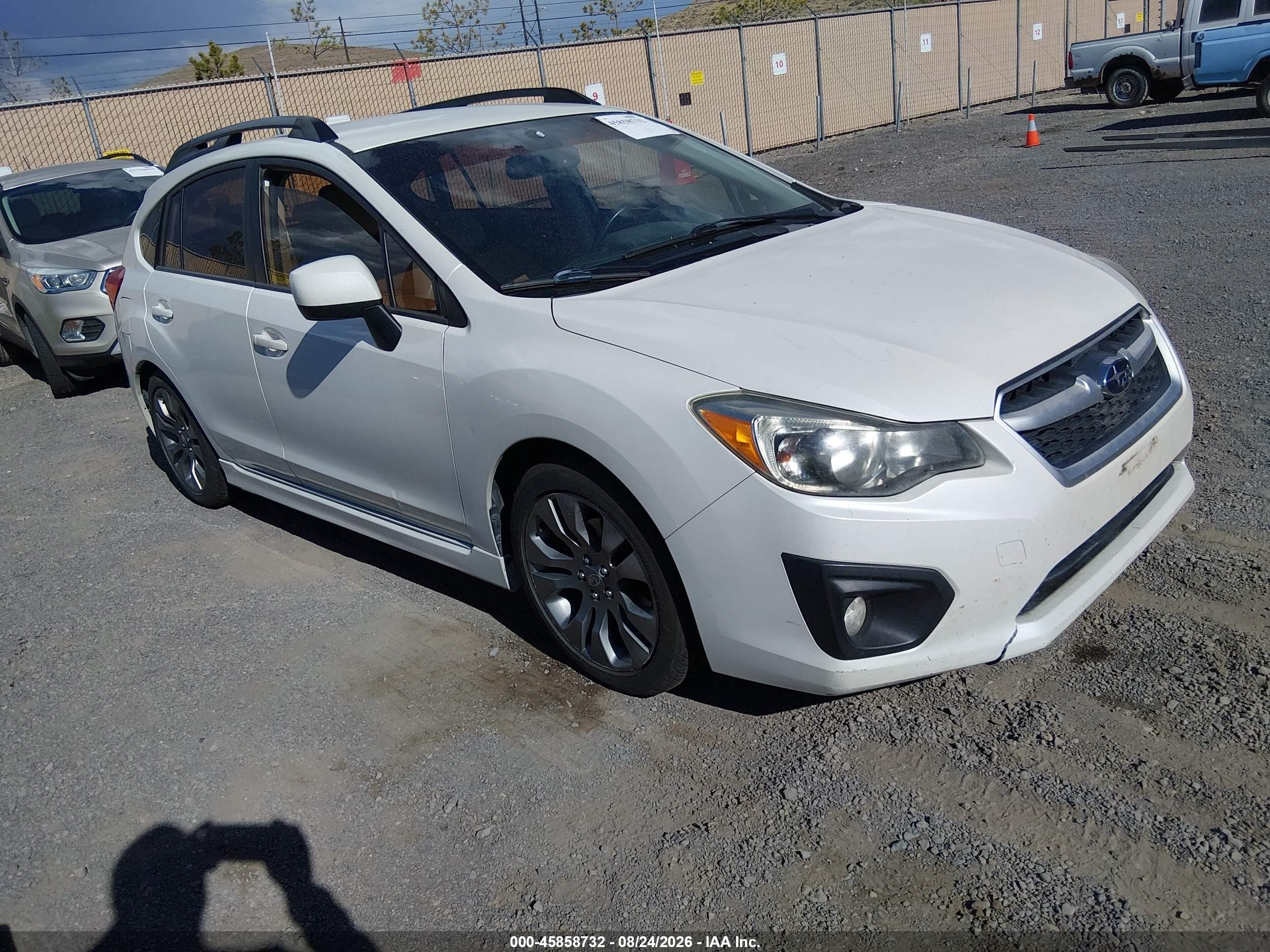 2013 Subaru Impreza 2.0i Sport Premium White vin: JF1GPAL66DH843004