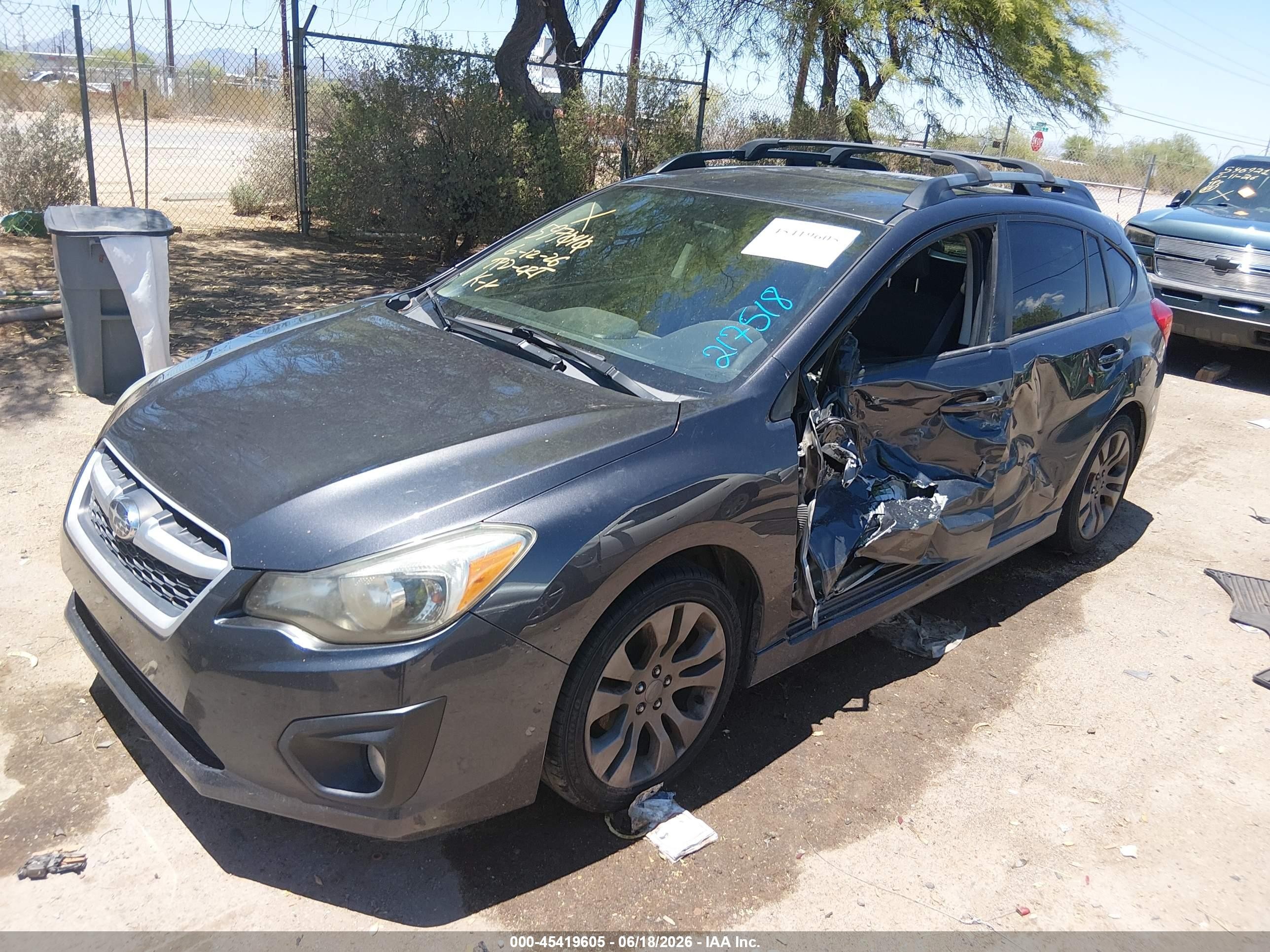 2014 Subaru Impreza 2.0i Sport Premium Black vin: JF1GPAL66E8217518