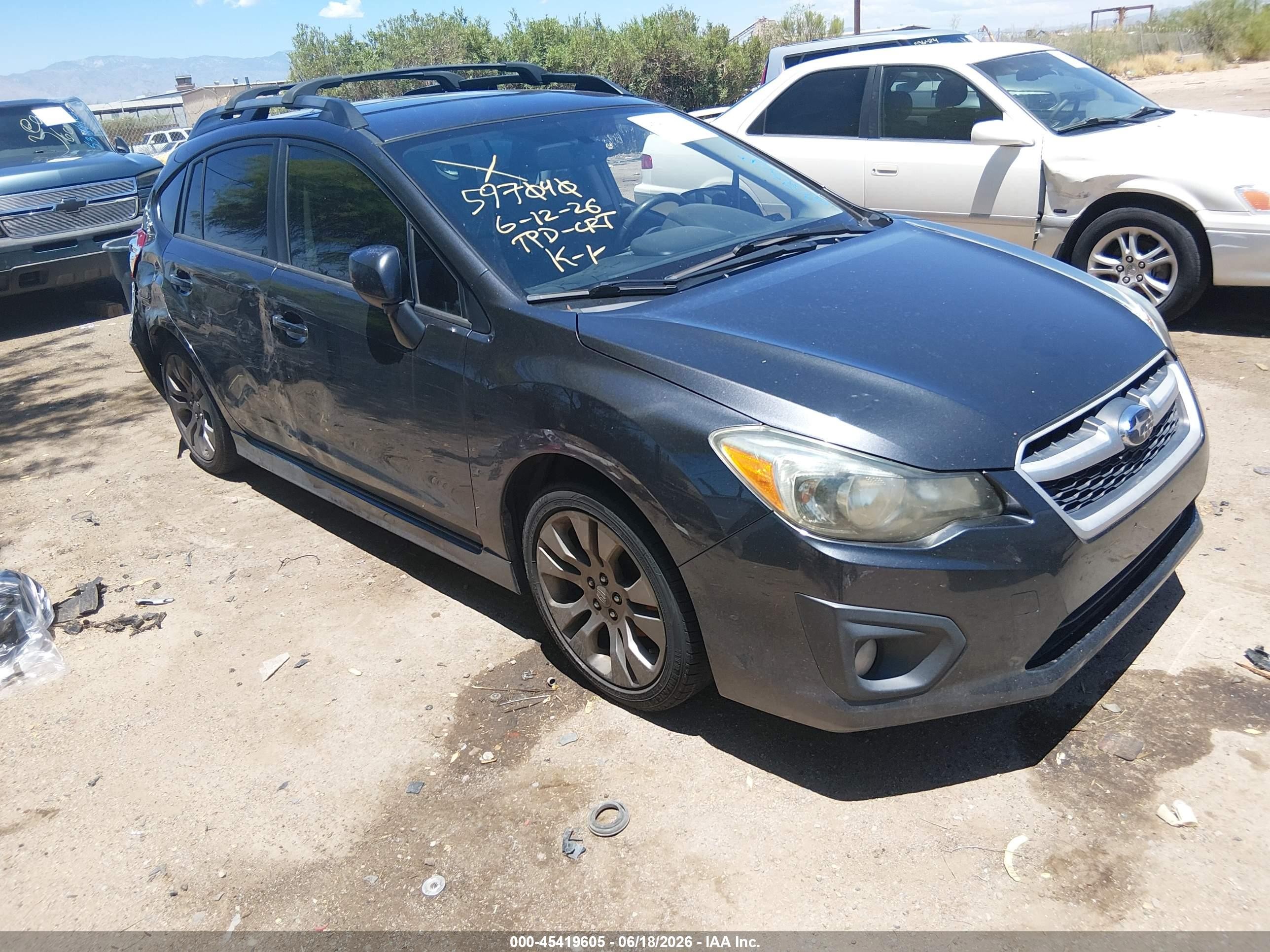 2014 Subaru Impreza 2.0i Sport Premium Black vin: JF1GPAL66E8217518