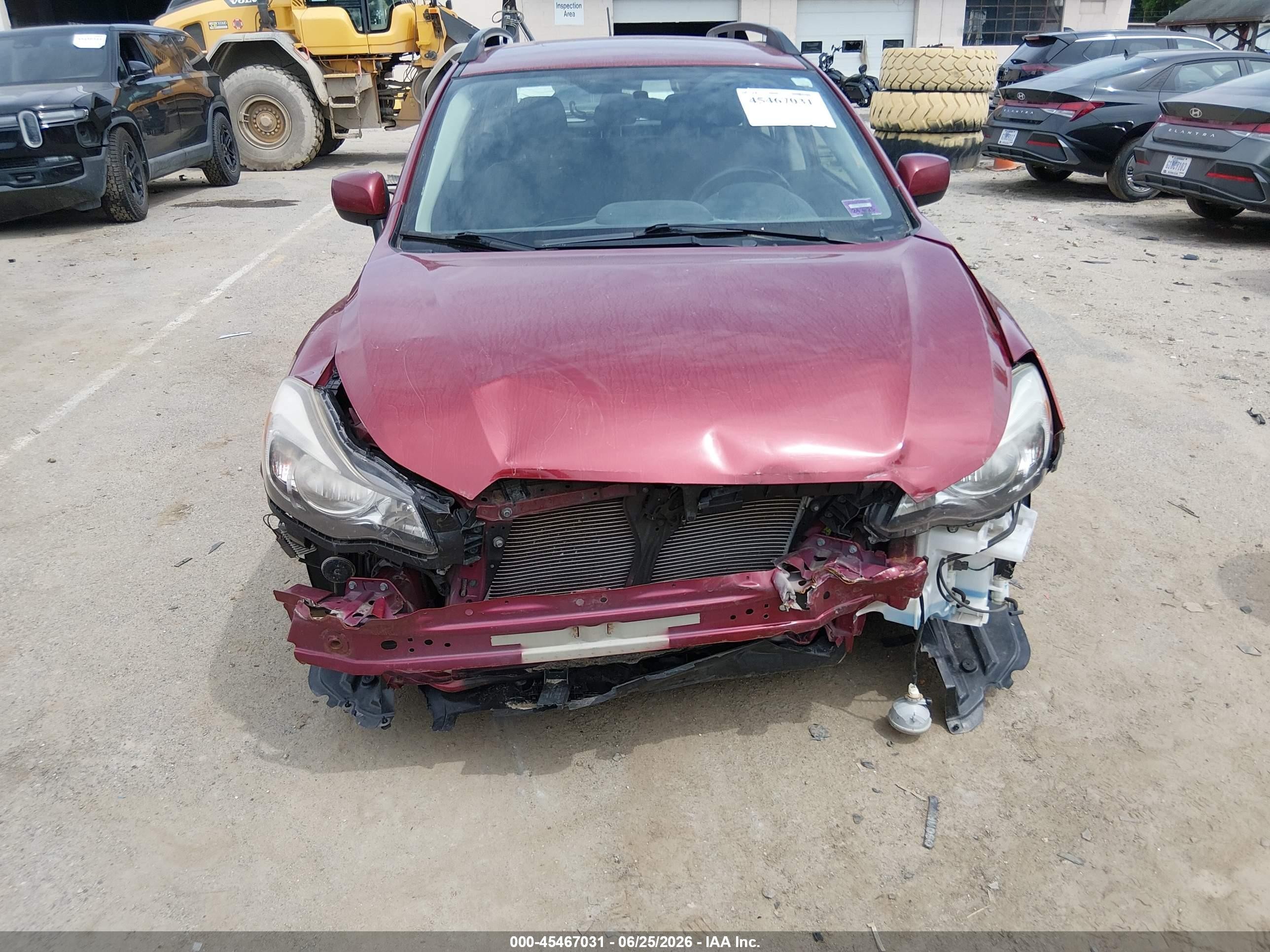 2014 Subaru Impreza 2.0i Sport Premium Red vin: JF1GPAL66E8222850