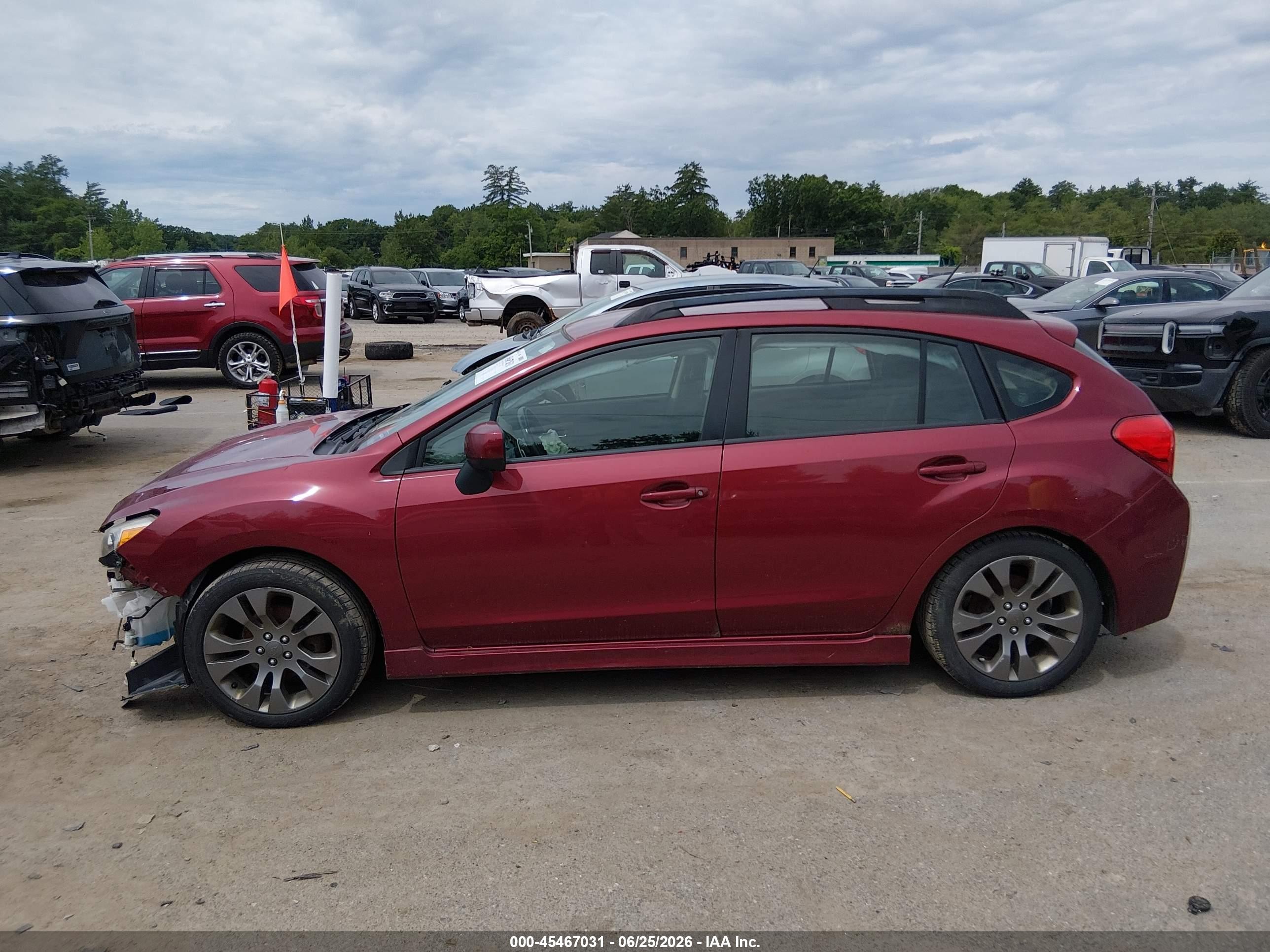 2014 Subaru Impreza 2.0i Sport Premium Red vin: JF1GPAL66E8222850