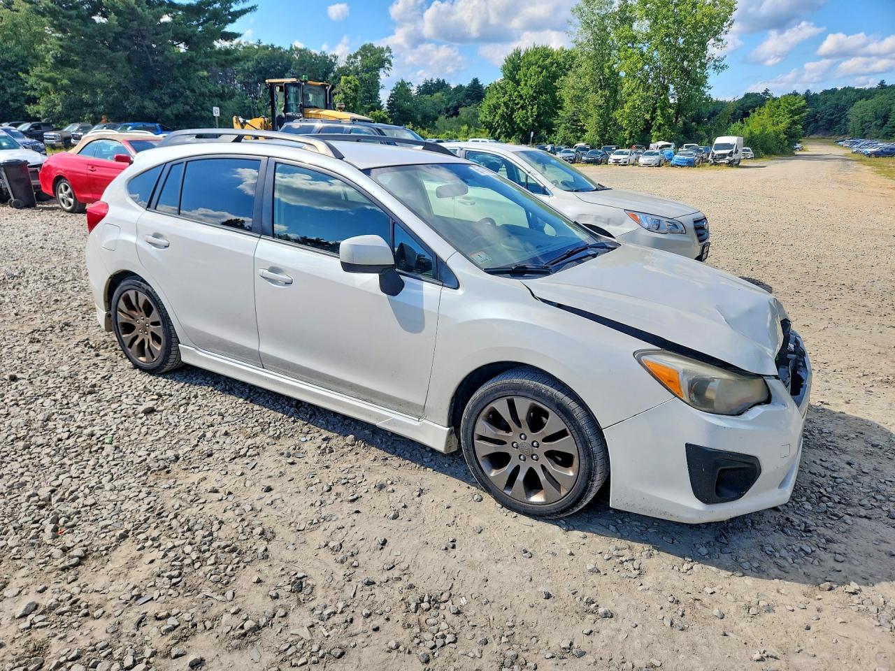 2014 Subaru Impreza Sport Premium White vin: JF1GPAL66E8255816