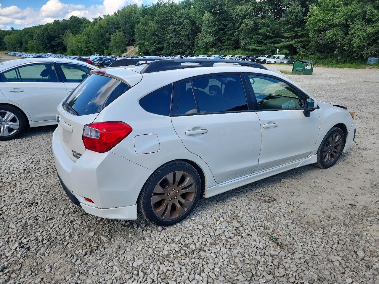 2014 Subaru Impreza Sport Premium White vin: JF1GPAL66E8255816