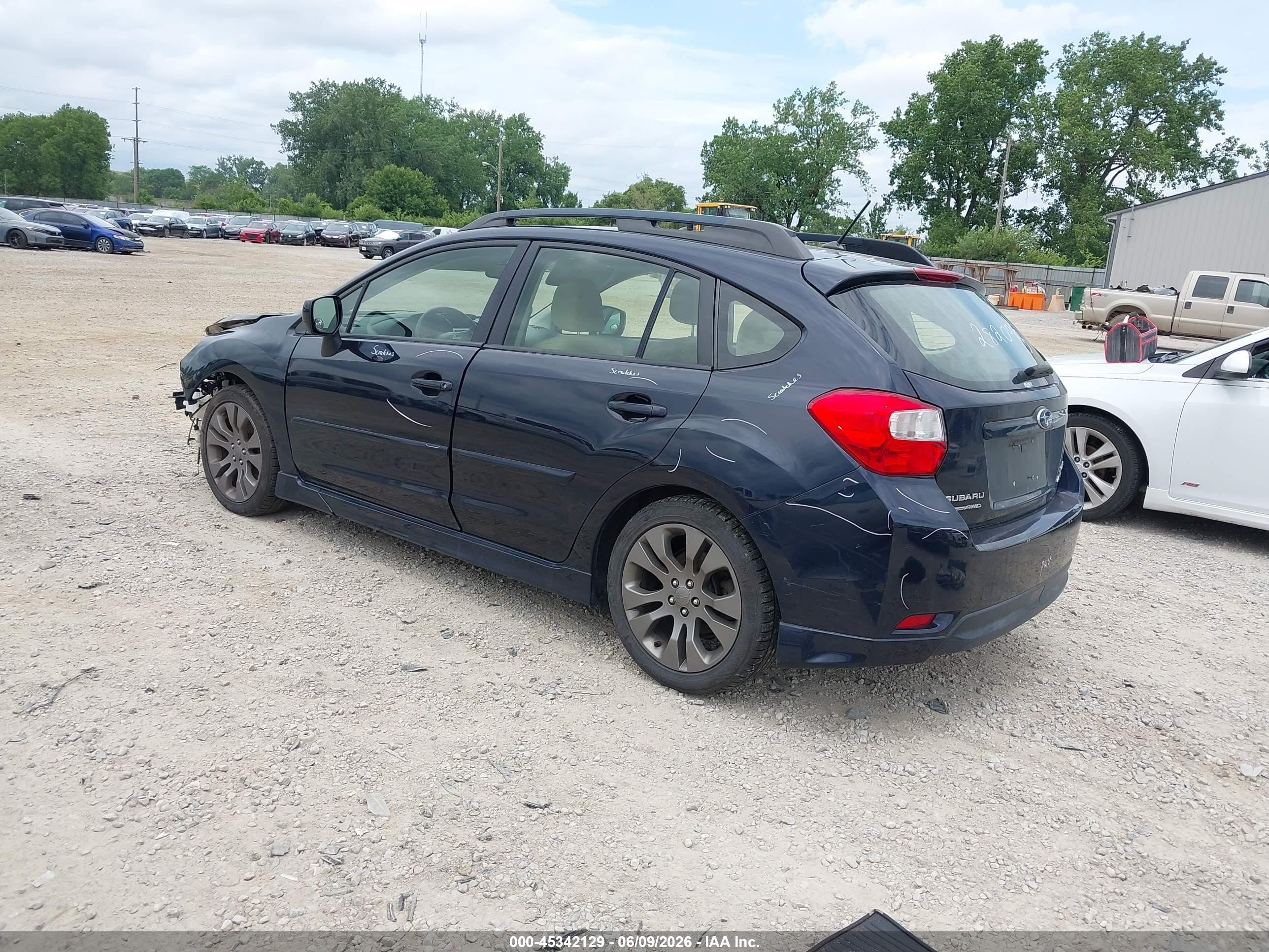2014 Subaru Impreza 2.0i Sport Premium Blue vin: JF1GPAL66EH282093