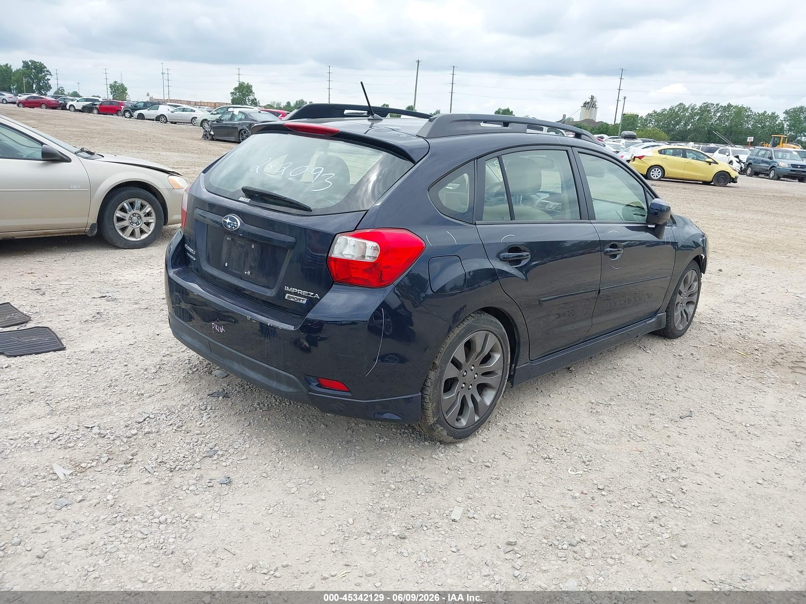 2014 Subaru Impreza 2.0i Sport Premium Blue vin: JF1GPAL66EH282093