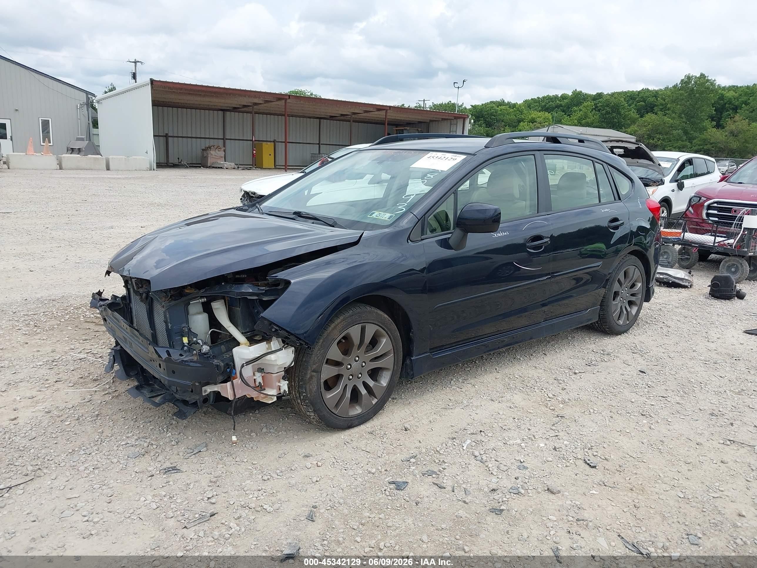 2014 Subaru Impreza 2.0i Sport Premium Blue vin: JF1GPAL66EH282093