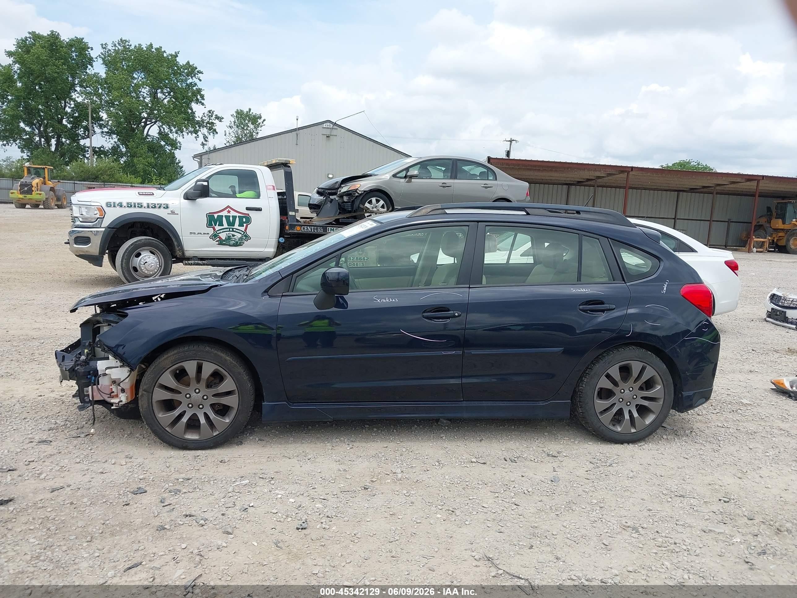 2014 Subaru Impreza 2.0i Sport Premium Blue vin: JF1GPAL66EH282093