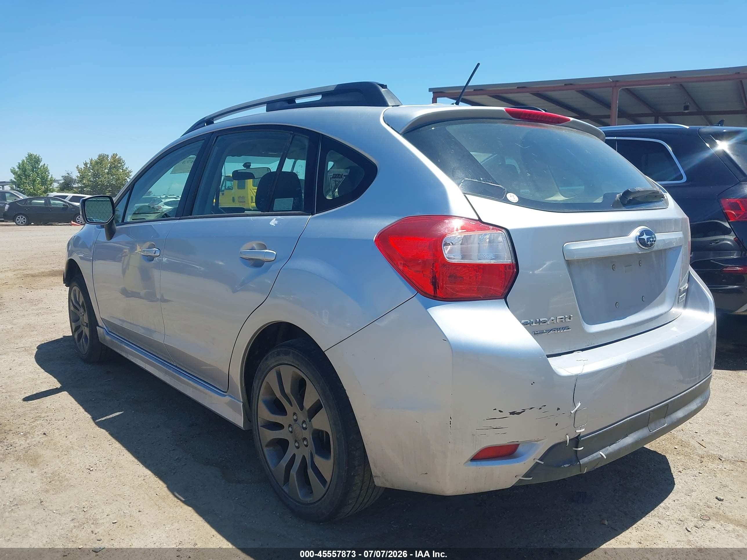 2012 Subaru Impreza 2.0i Sport Premium Серебряный vin: JF1GPAL67CG215148