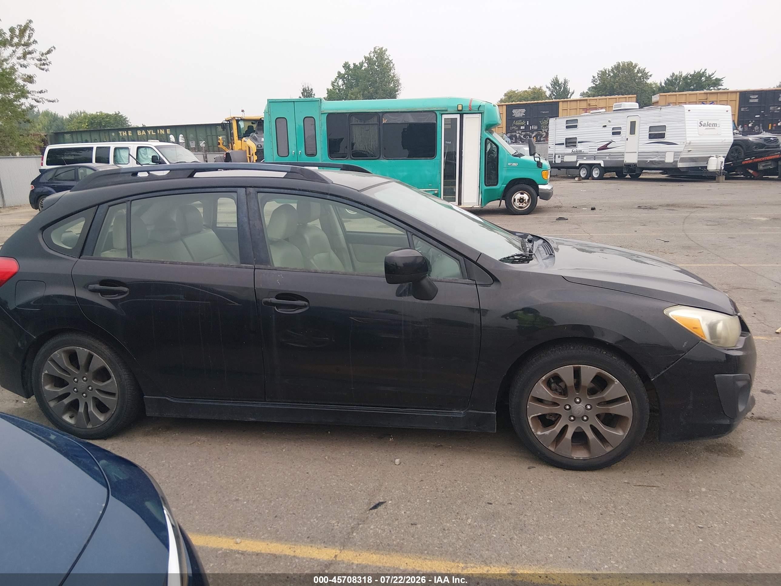 2012 Subaru Impreza 2.0i Sport Premium Black vin: JF1GPAL67CH205536