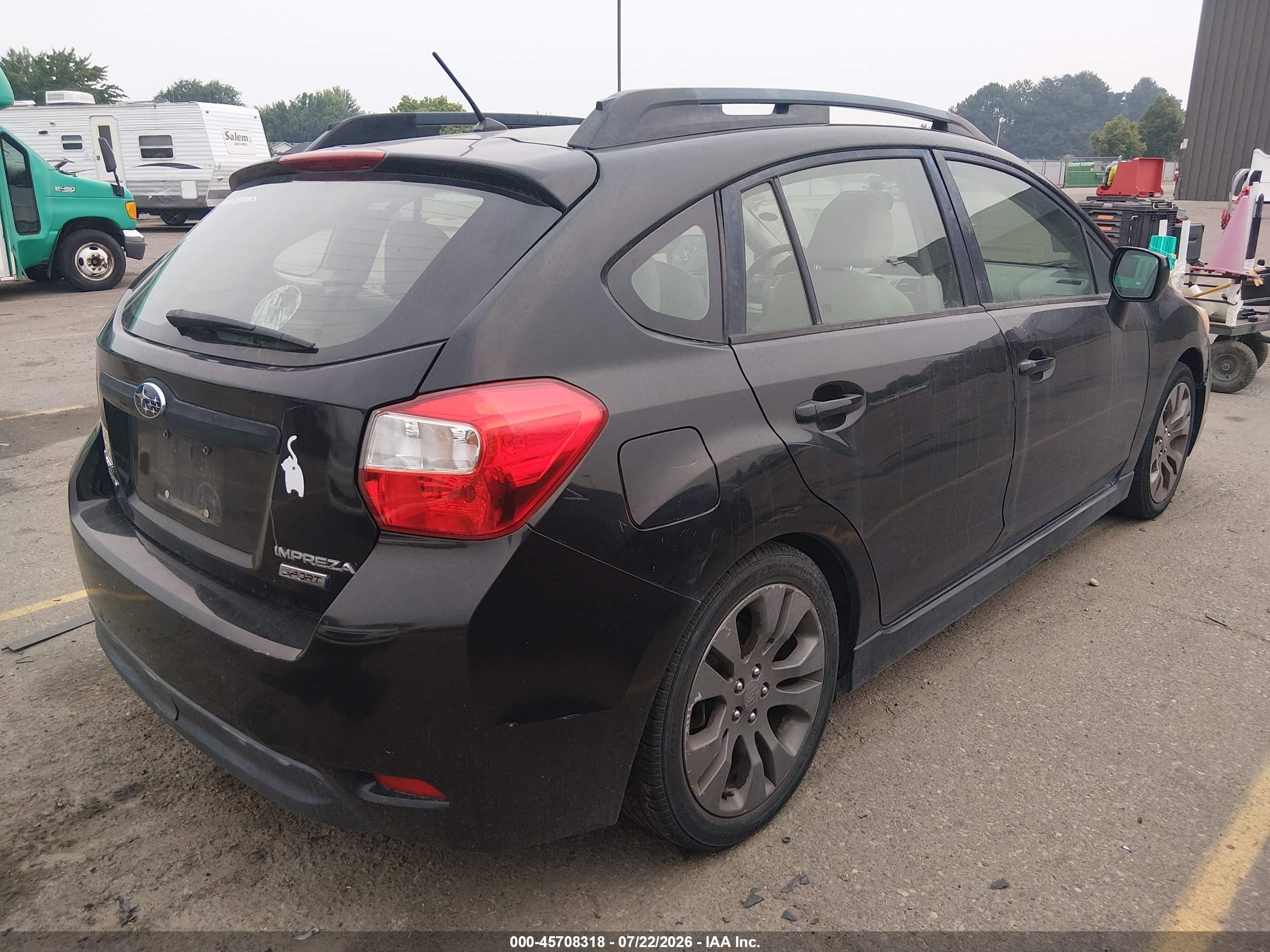 2012 Subaru Impreza 2.0i Sport Premium Black vin: JF1GPAL67CH205536
