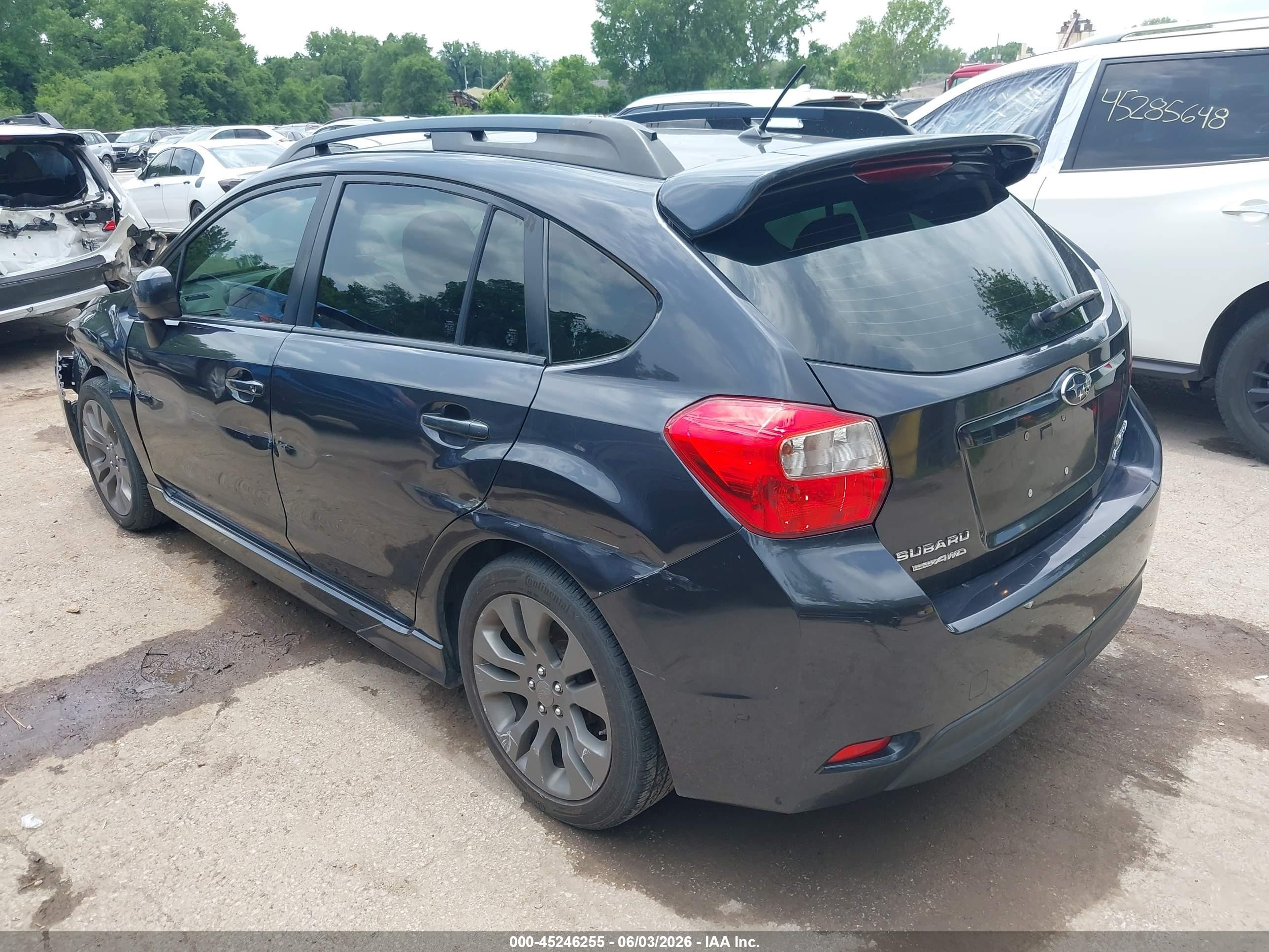 2012 Subaru Impreza 2.0i Sport Premium Gray vin: JF1GPAL67CH240688