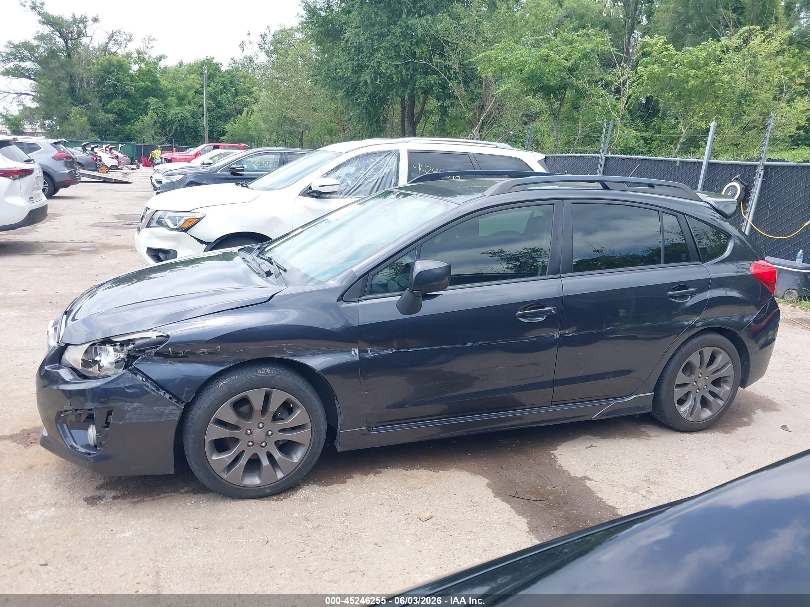 2012 Subaru Impreza 2.0i Sport Premium Gray vin: JF1GPAL67CH240688