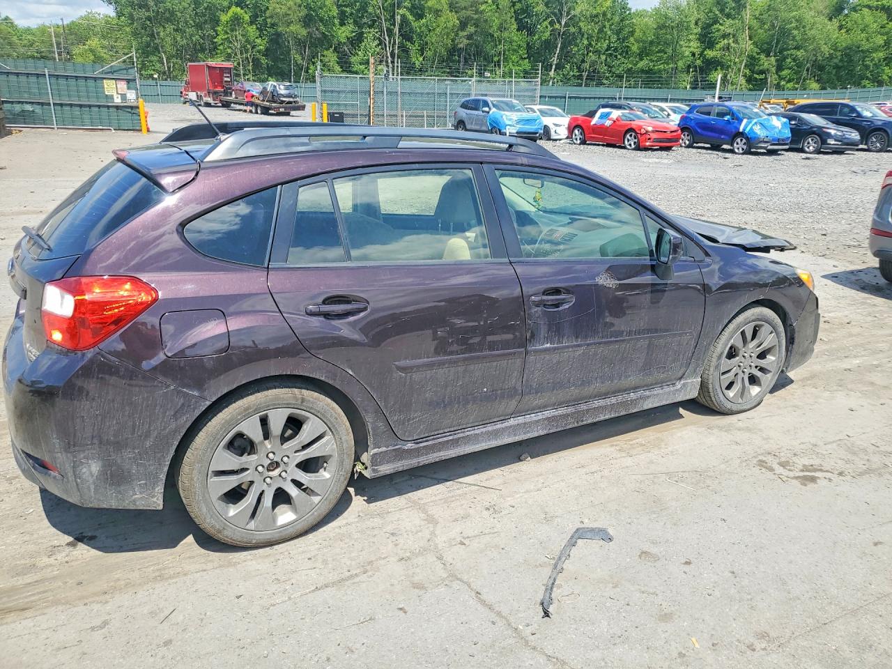 2013 Subaru Impreza Sport Premium Purple vin: JF1GPAL67D1817780
