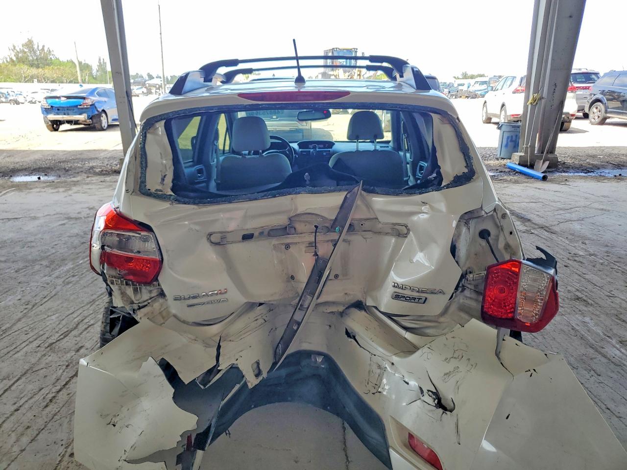 2013 Subaru Impreza Sport Premium White vin: JF1GPAL67D2810824