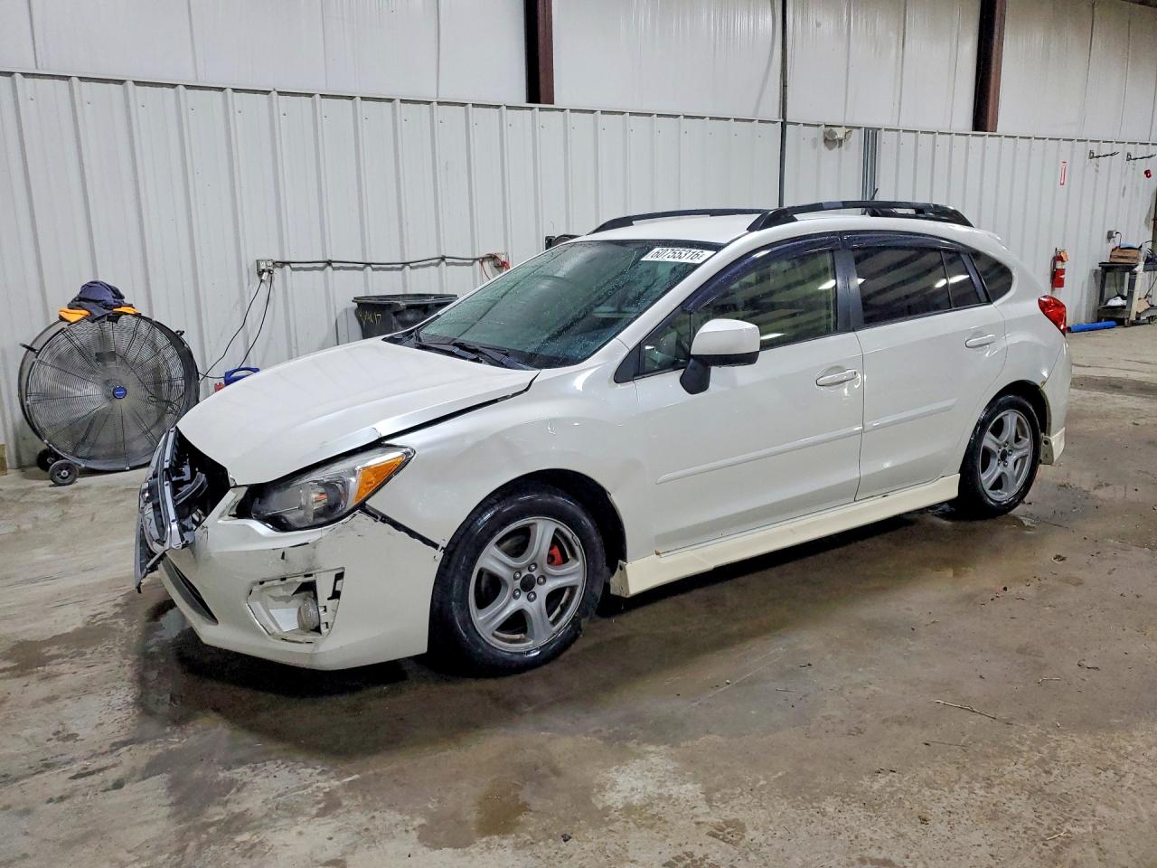 2013 Subaru Impreza Sport Premium White vin: JF1GPAL67D2881814
