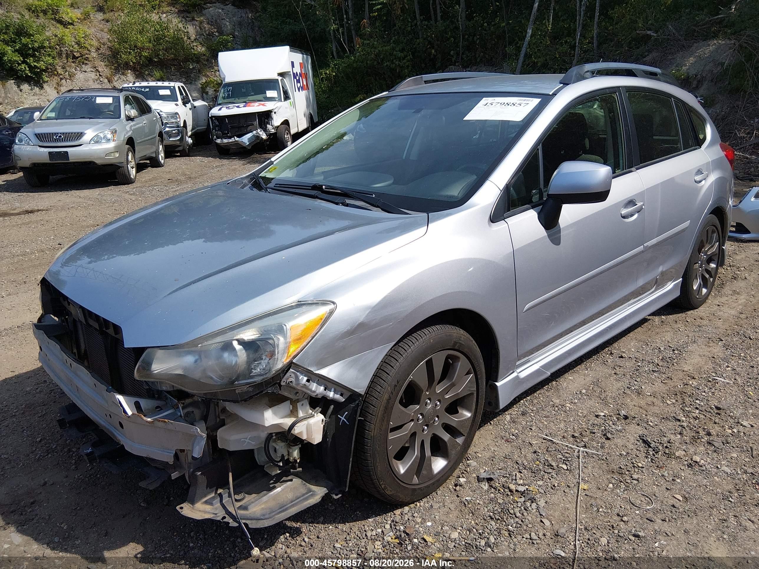 2013 Subaru Impreza 2.0i Sport Premium Silver vin: JF1GPAL67DH201424