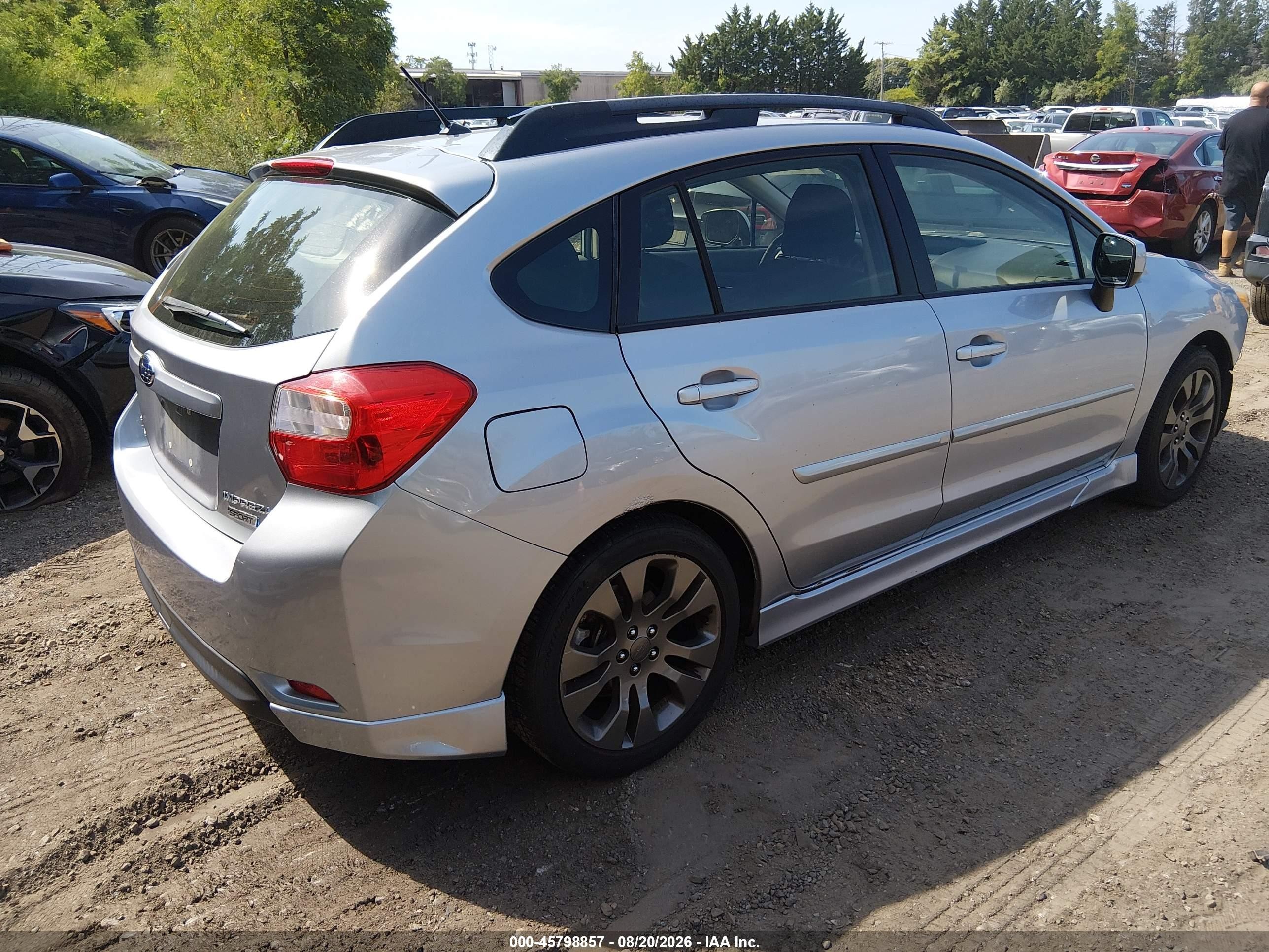 2013 Subaru Impreza 2.0i Sport Premium Silver vin: JF1GPAL67DH201424