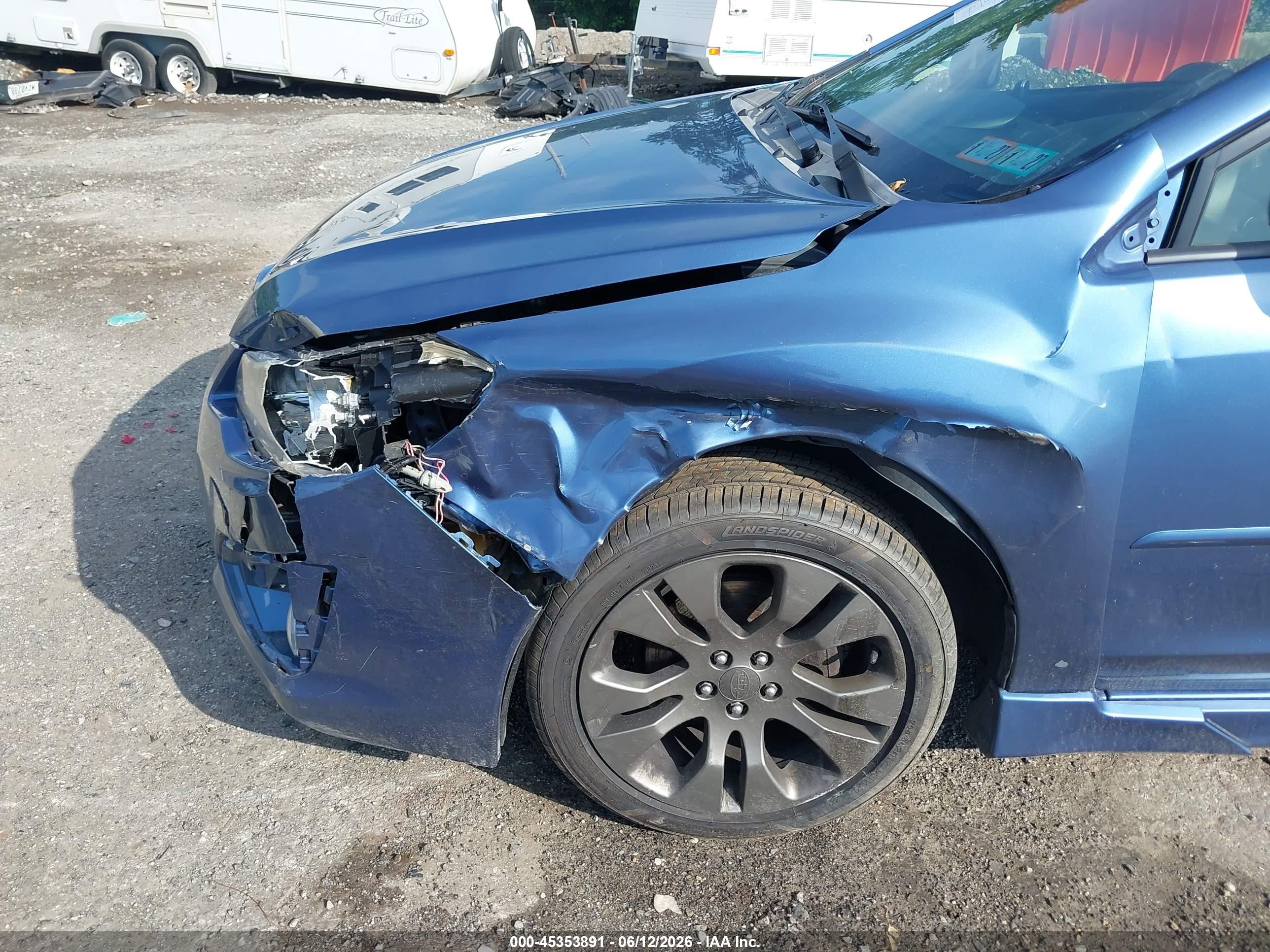 2014 Subaru Impreza 2.0i Sport Premium Синий vin: JF1GPAL67E8219777