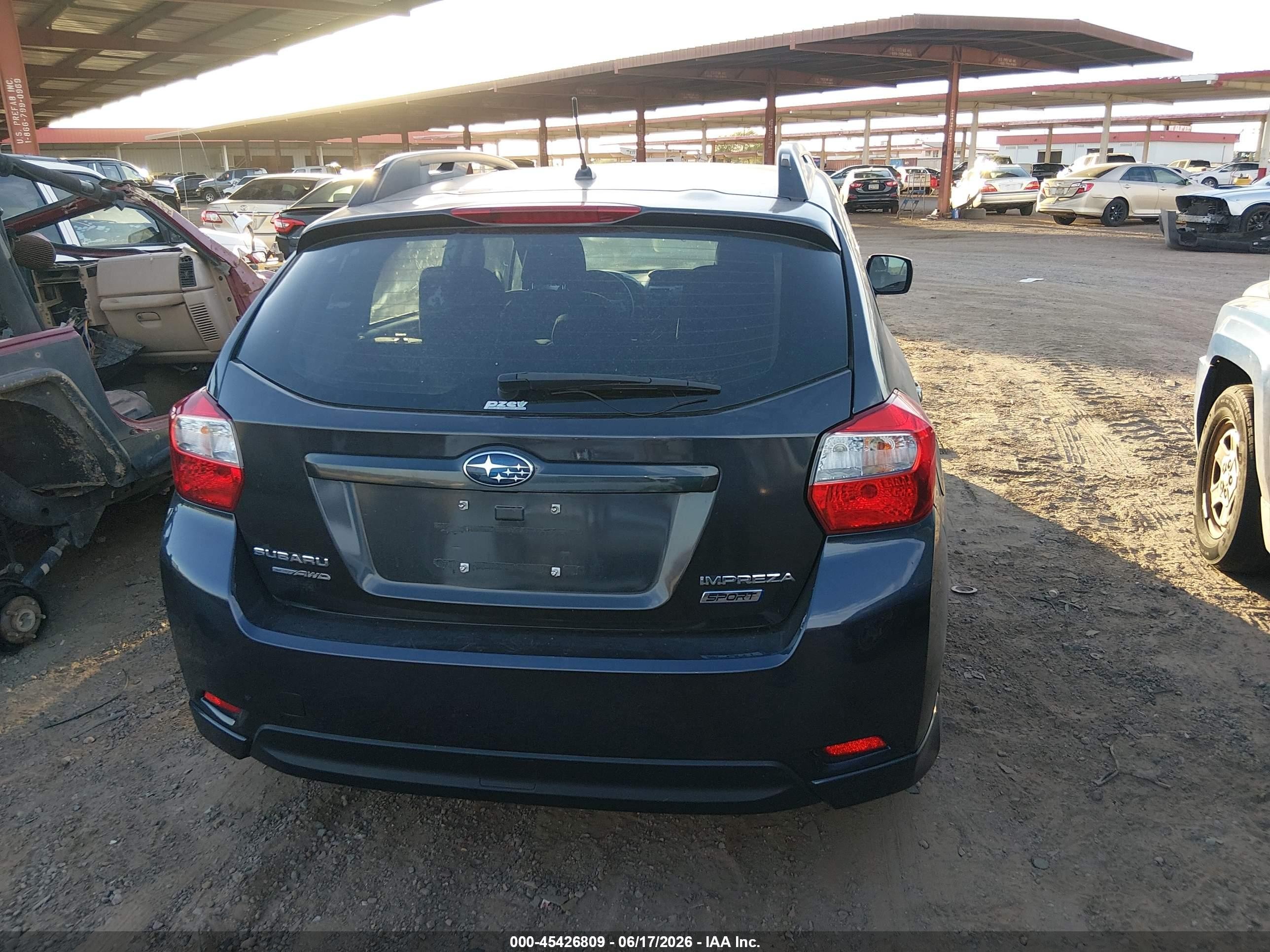 2014 Subaru Impreza 2.0i Sport Premium Black vin: JF1GPAL67E8224123