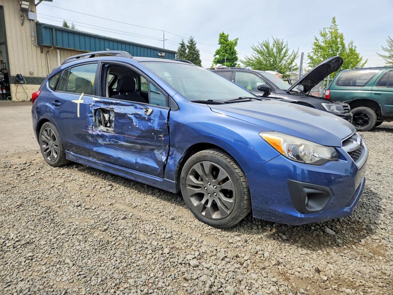 2012 Subaru Impreza Sport Premium Blue vin: JF1GPAL68CG215160