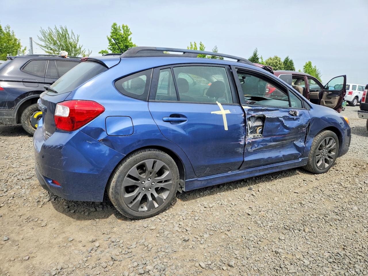 2012 Subaru Impreza Sport Premium Blue vin: JF1GPAL68CG215160
