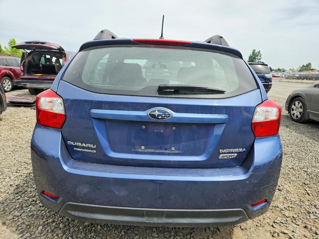 2012 Subaru Impreza Sport Premium Blue vin: JF1GPAL68CG215160