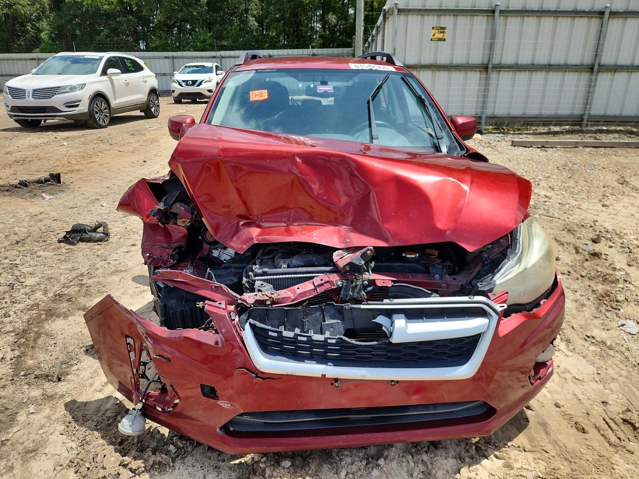 2012 Subaru Impreza Sport Premium Red vin: JF1GPAL68CH241137