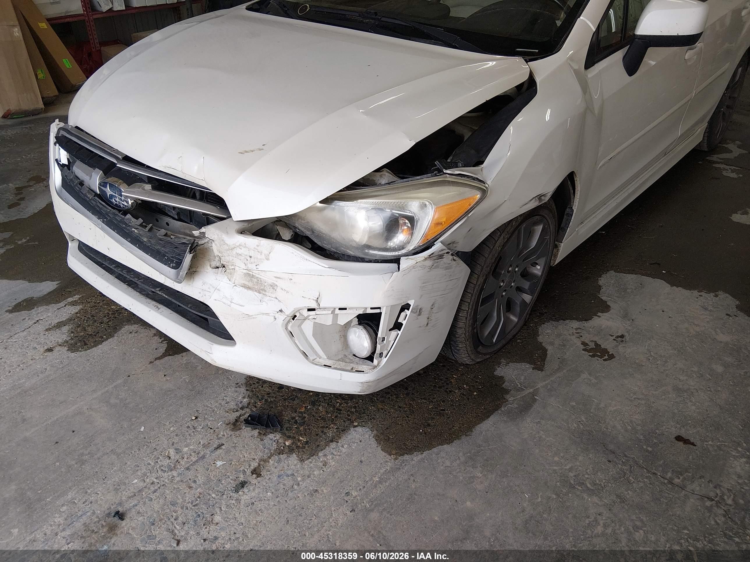 2013 Subaru Impreza 2.0i Sport Premium White vin: JF1GPAL68D2812274