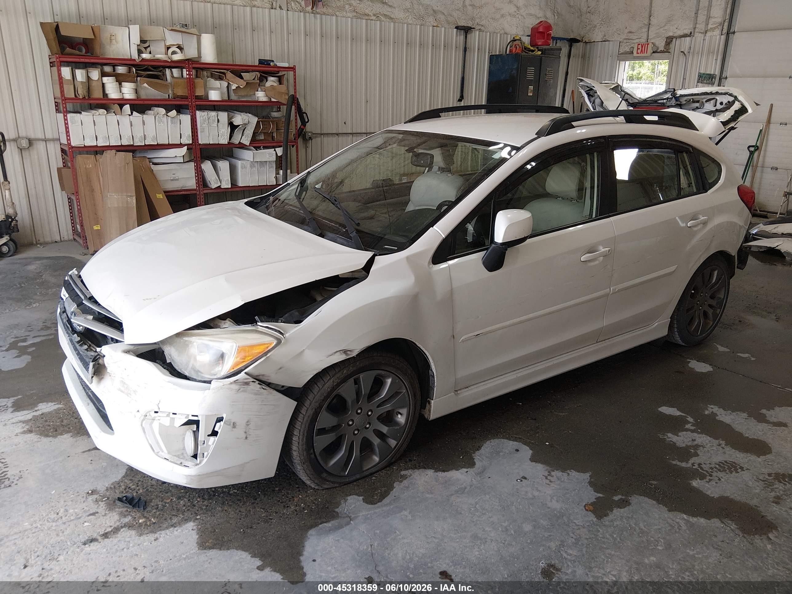 2013 Subaru Impreza 2.0i Sport Premium White vin: JF1GPAL68D2812274