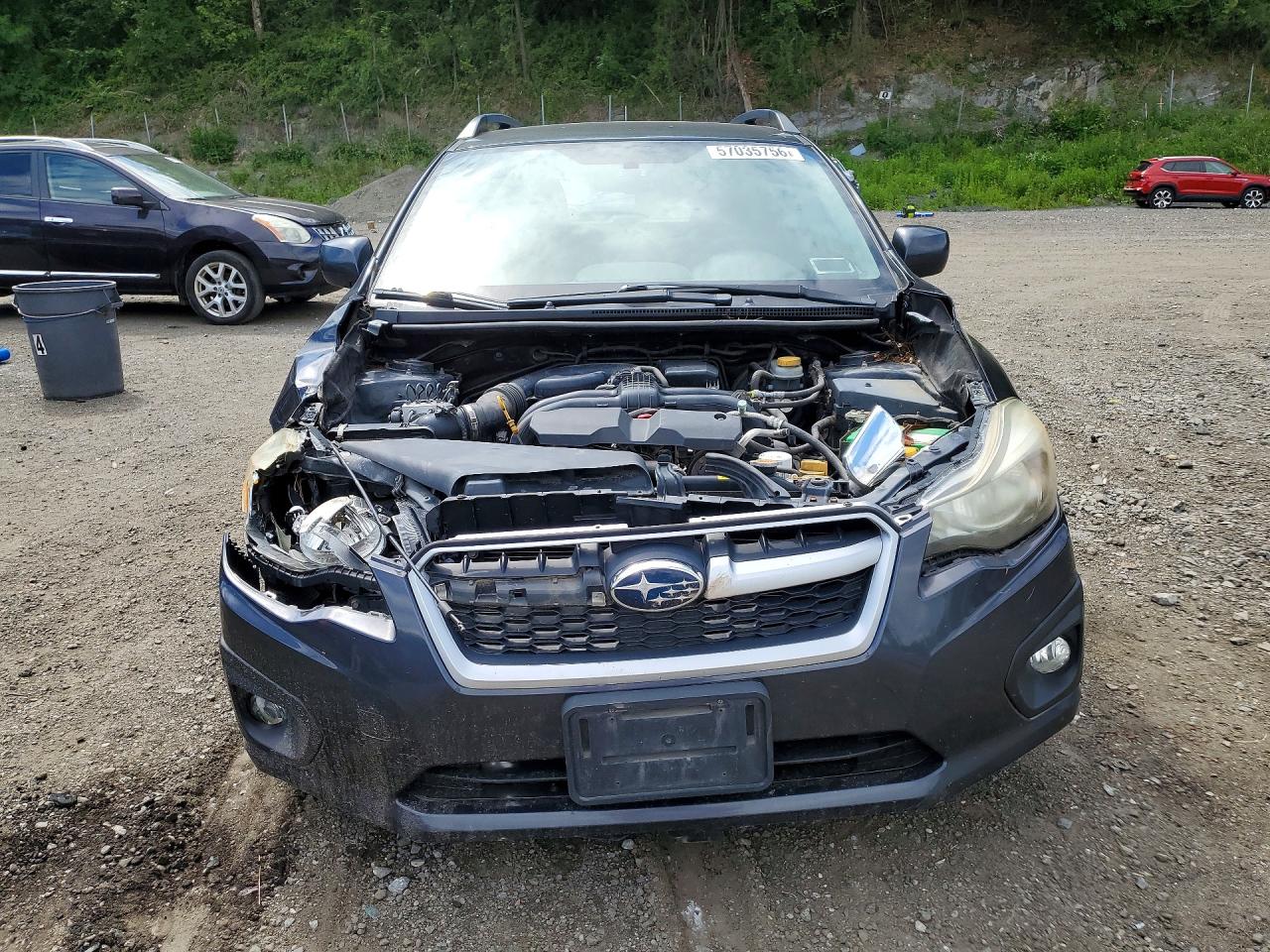 2013 Subaru Impreza Sport Premium Gray vin: JF1GPAL68D2816244