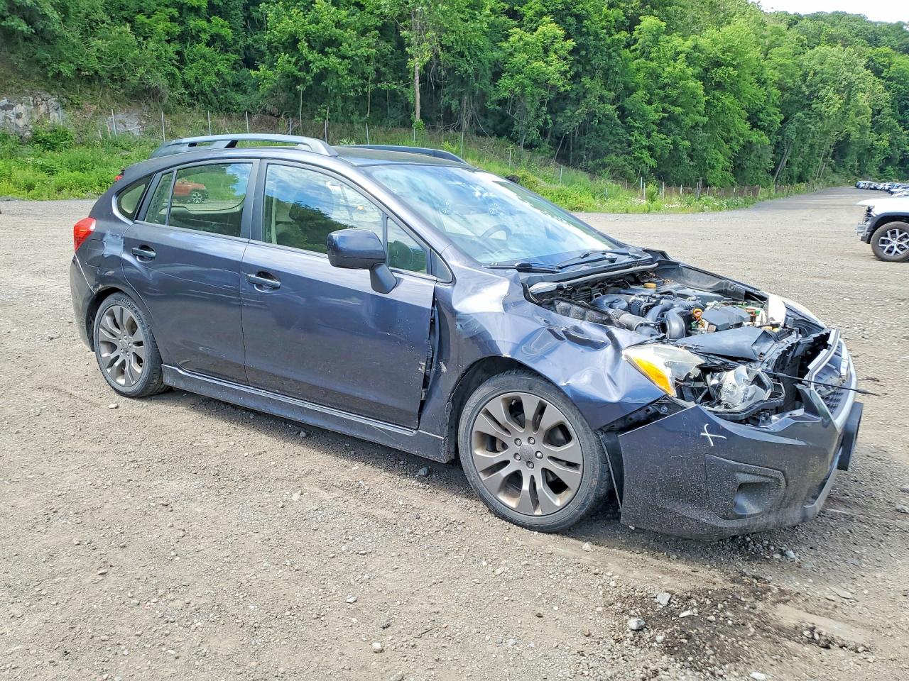 2013 Subaru Impreza Sport Premium Gray vin: JF1GPAL68D2816244