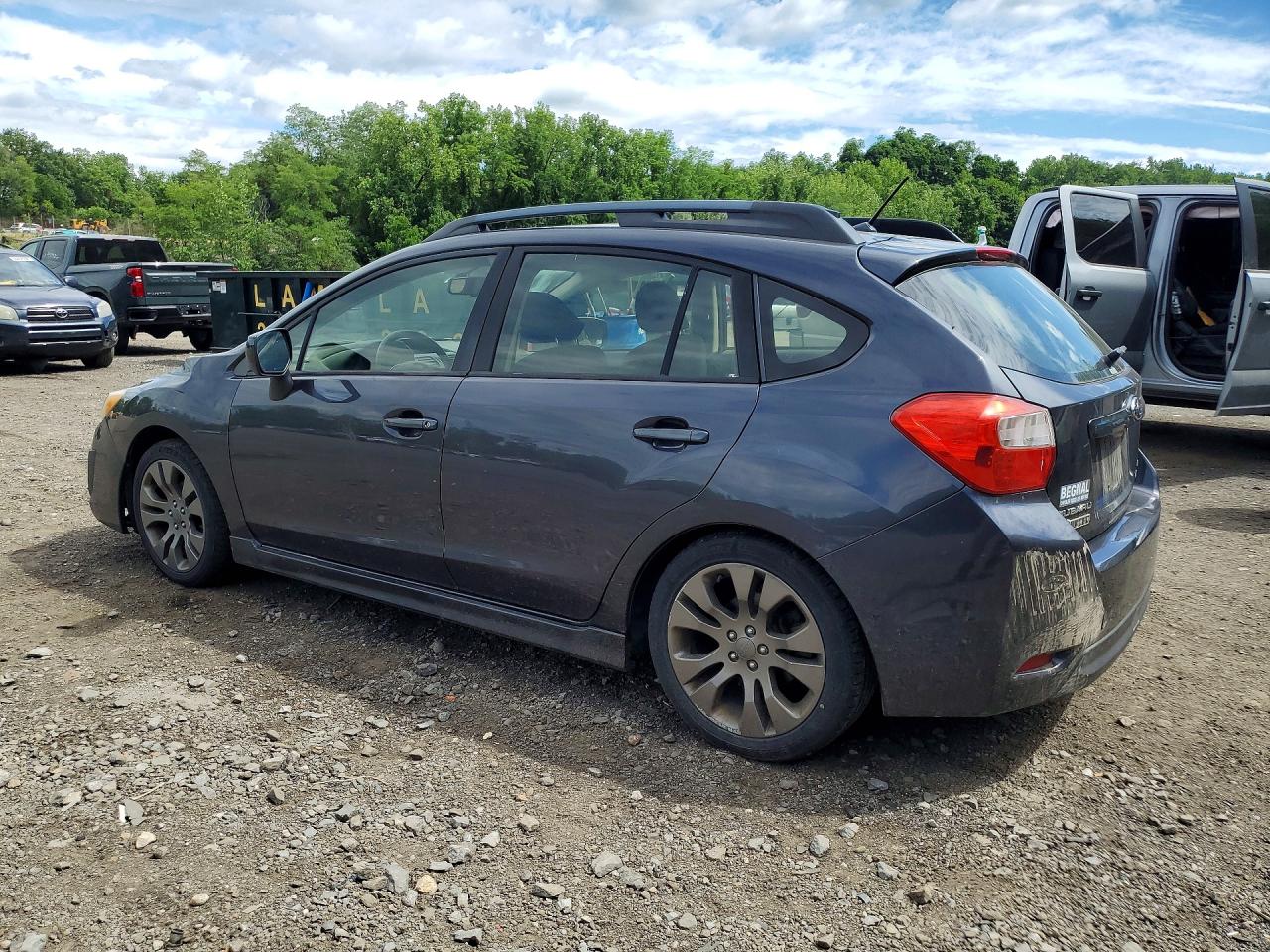 2013 Subaru Impreza Sport Premium Gray vin: JF1GPAL68D2816244