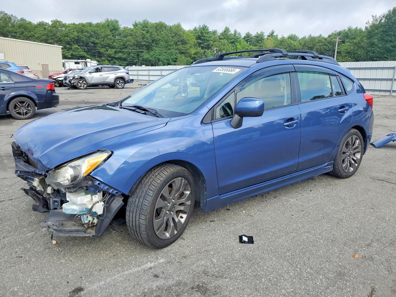 2013 Subaru Impreza Sport Premium Blue vin: JF1GPAL68D2826238