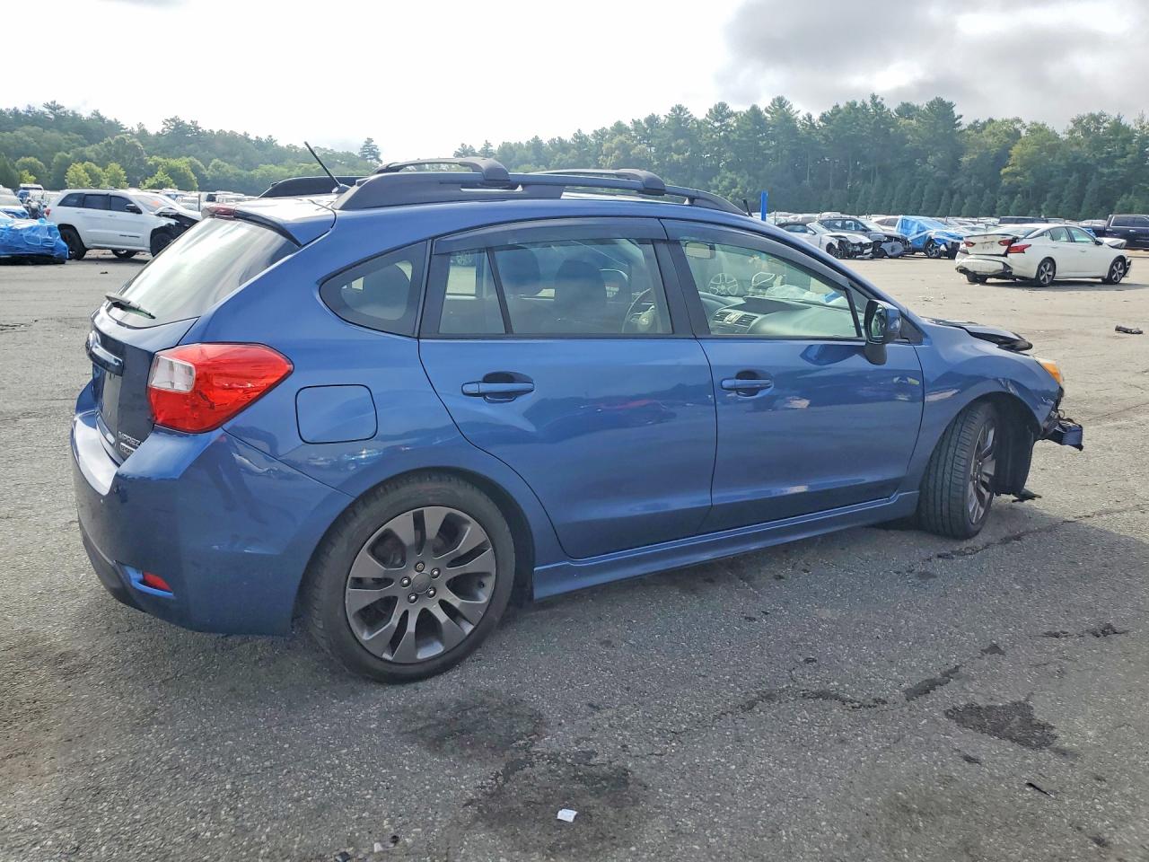 2013 Subaru Impreza Sport Premium Синий vin: JF1GPAL68D2826238