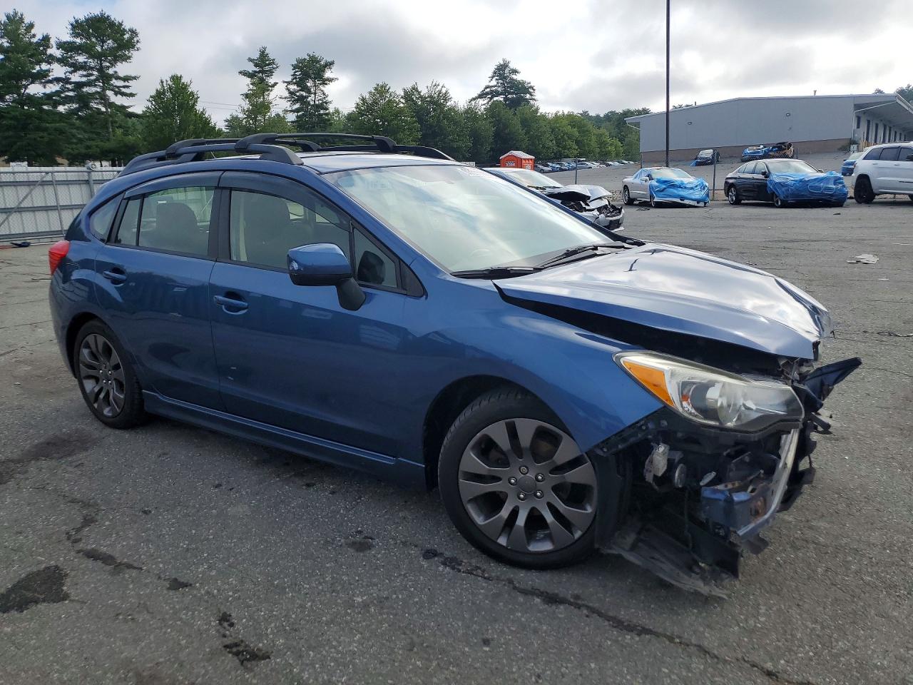 2013 Subaru Impreza Sport Premium Синий vin: JF1GPAL68D2826238