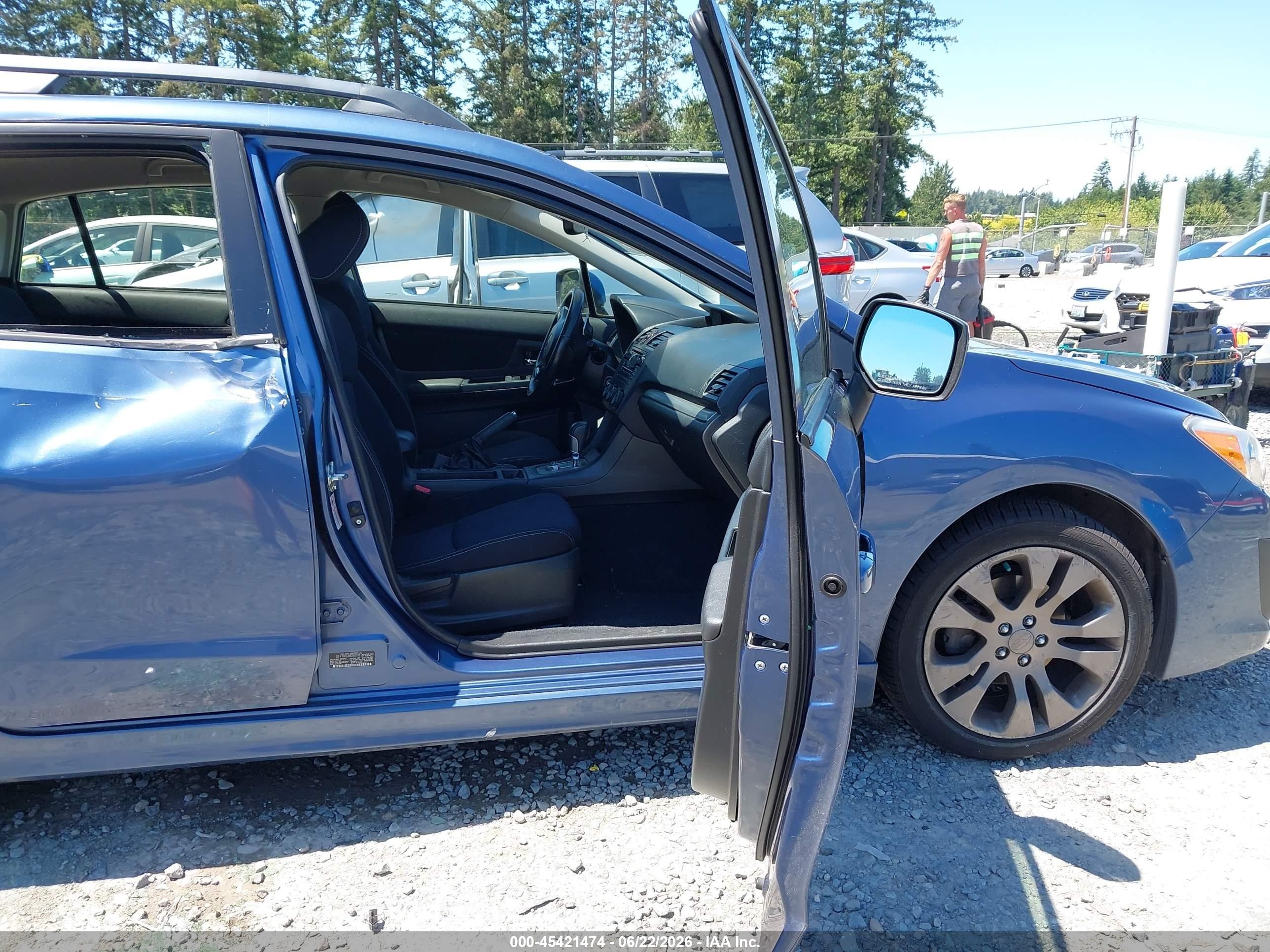 2013 Subaru Impreza 2.0i Sport Premium Blue vin: JF1GPAL68D2828121