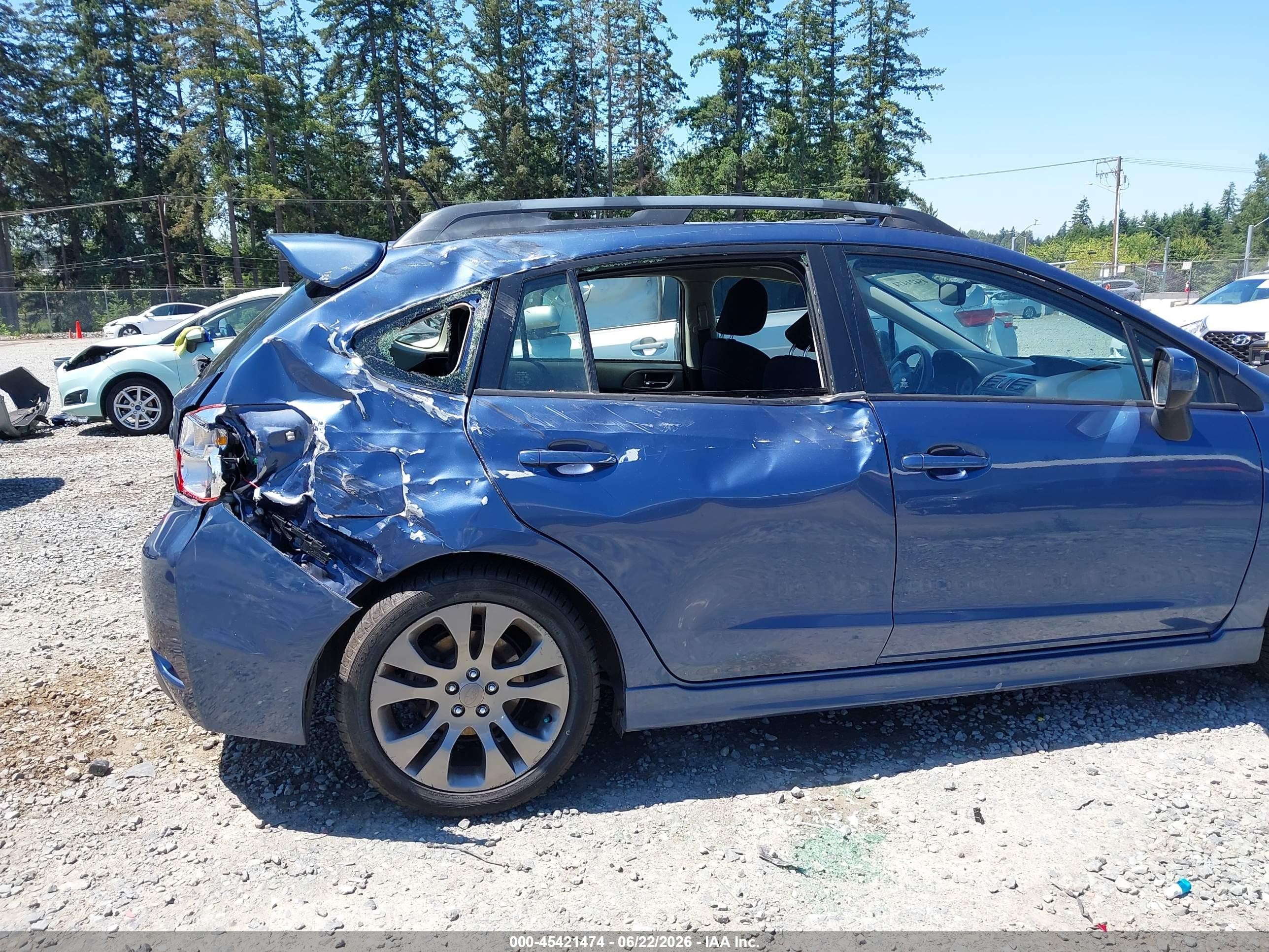 2013 Subaru Impreza 2.0i Sport Premium Blue vin: JF1GPAL68D2828121