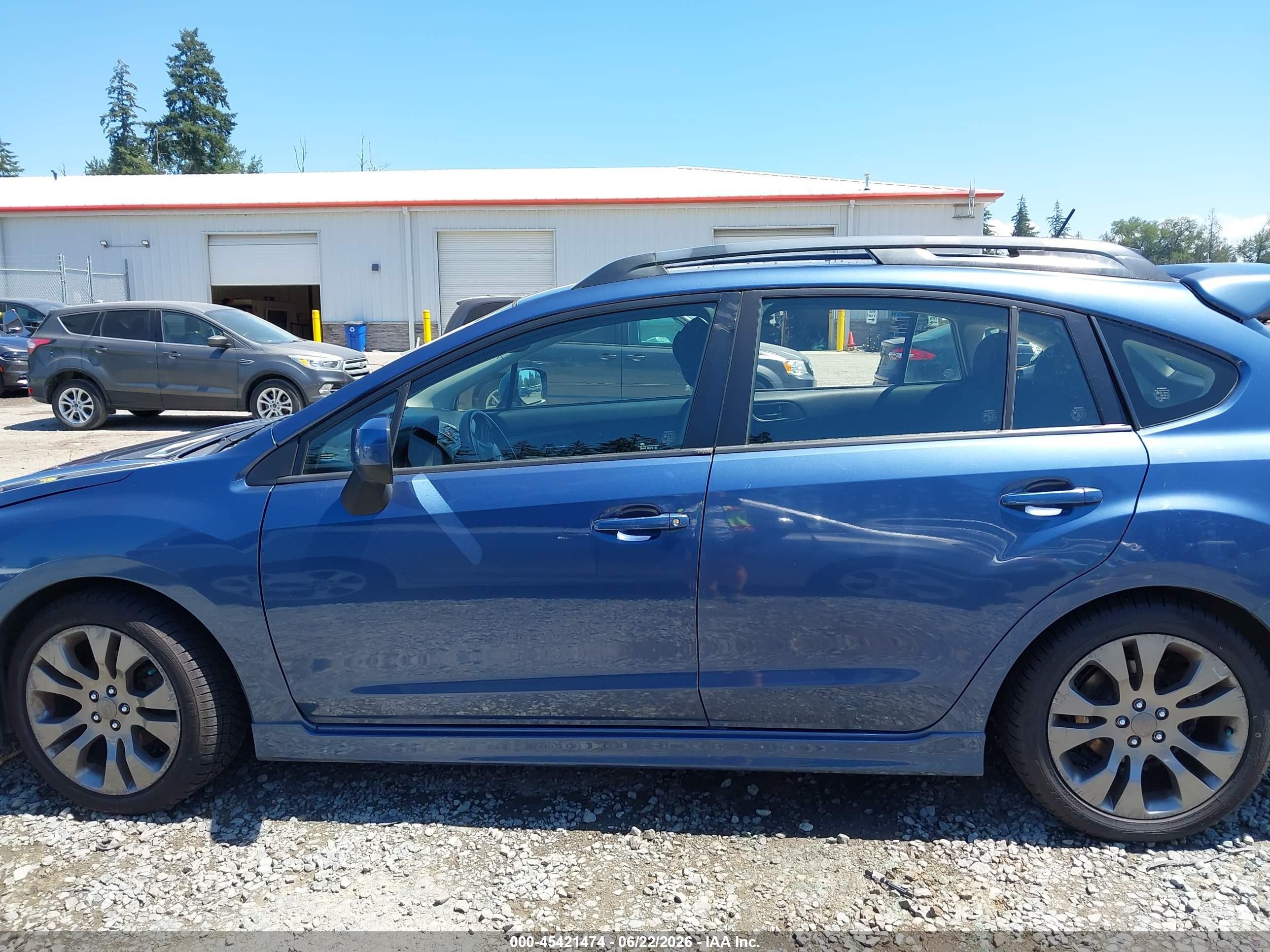 2013 Subaru Impreza 2.0i Sport Premium Blue vin: JF1GPAL68D2828121
