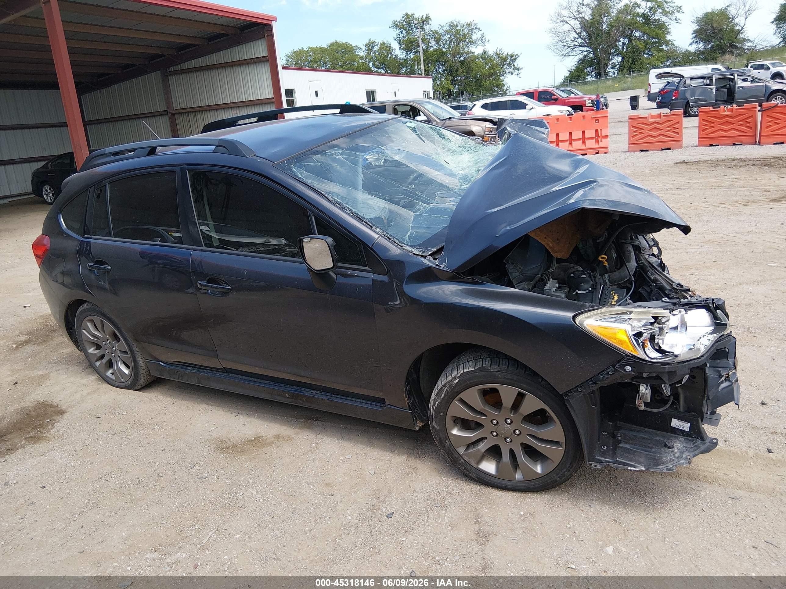 2013 Subaru Impreza 2.0i Sport Premium Dark Blue vin: JF1GPAL68D2891154