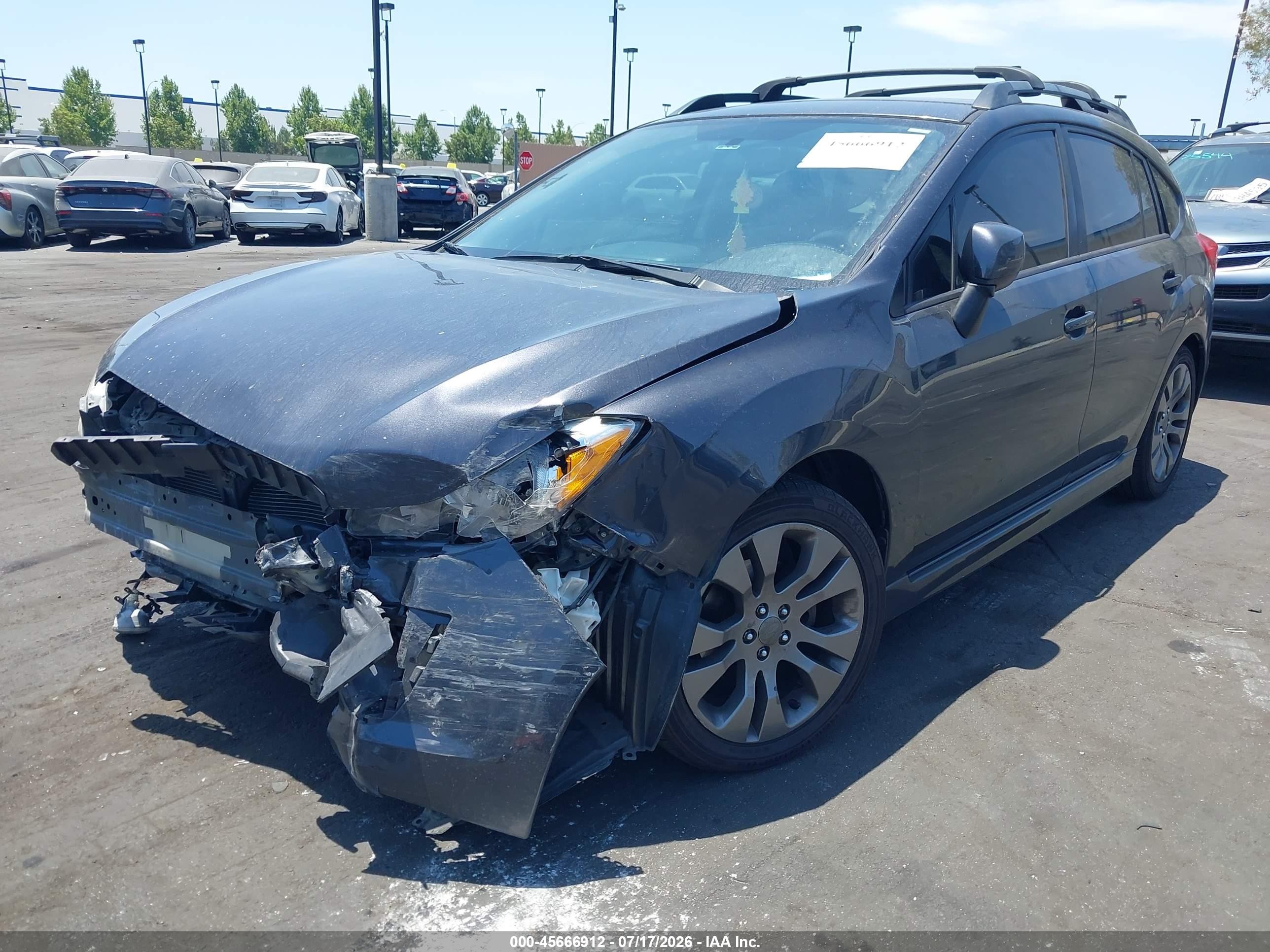 2014 Subaru Impreza 2.0i Sport Premium Gray vin: JF1GPAL68E8224373