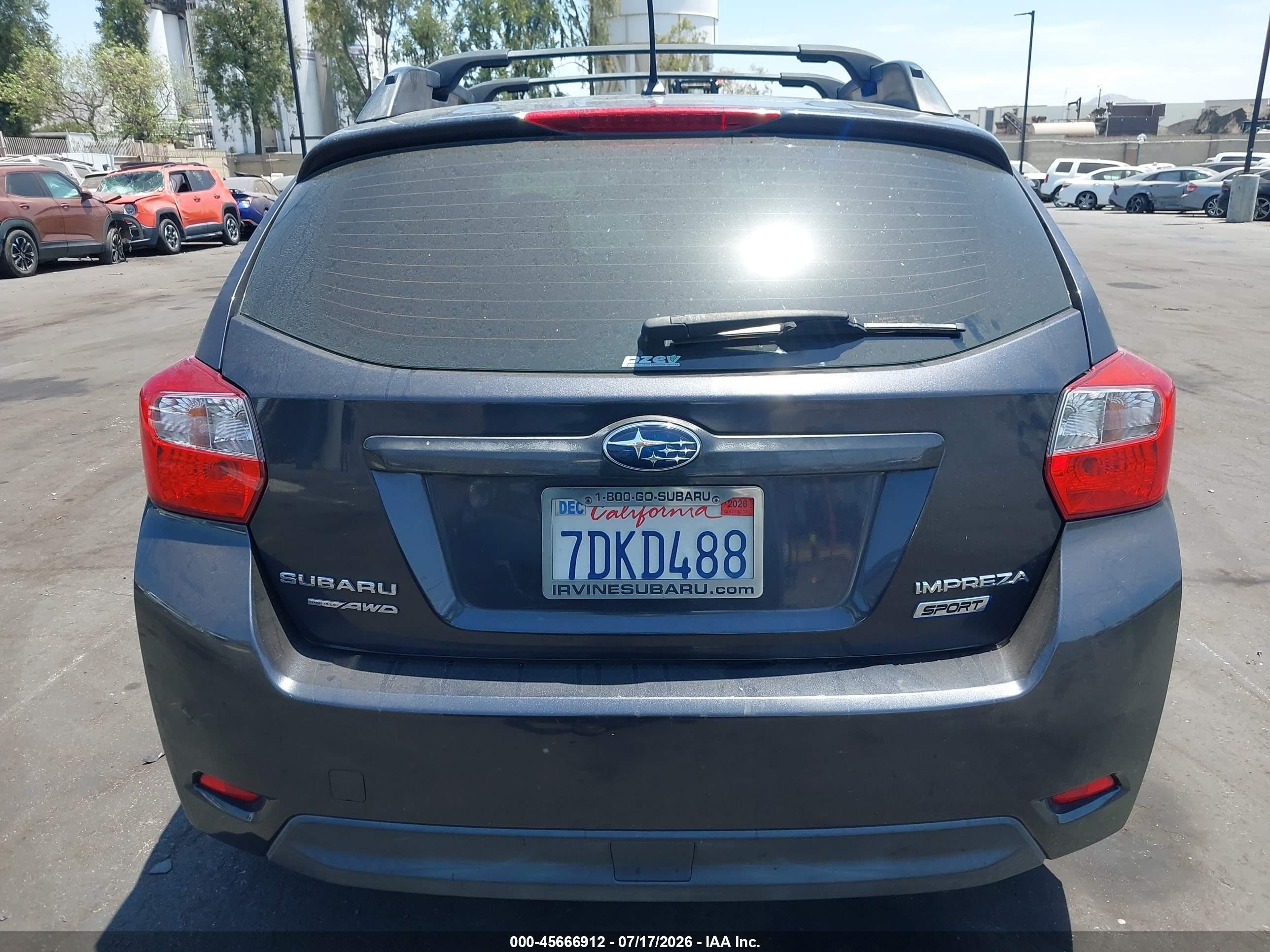 2014 Subaru Impreza 2.0i Sport Premium Gray vin: JF1GPAL68E8224373