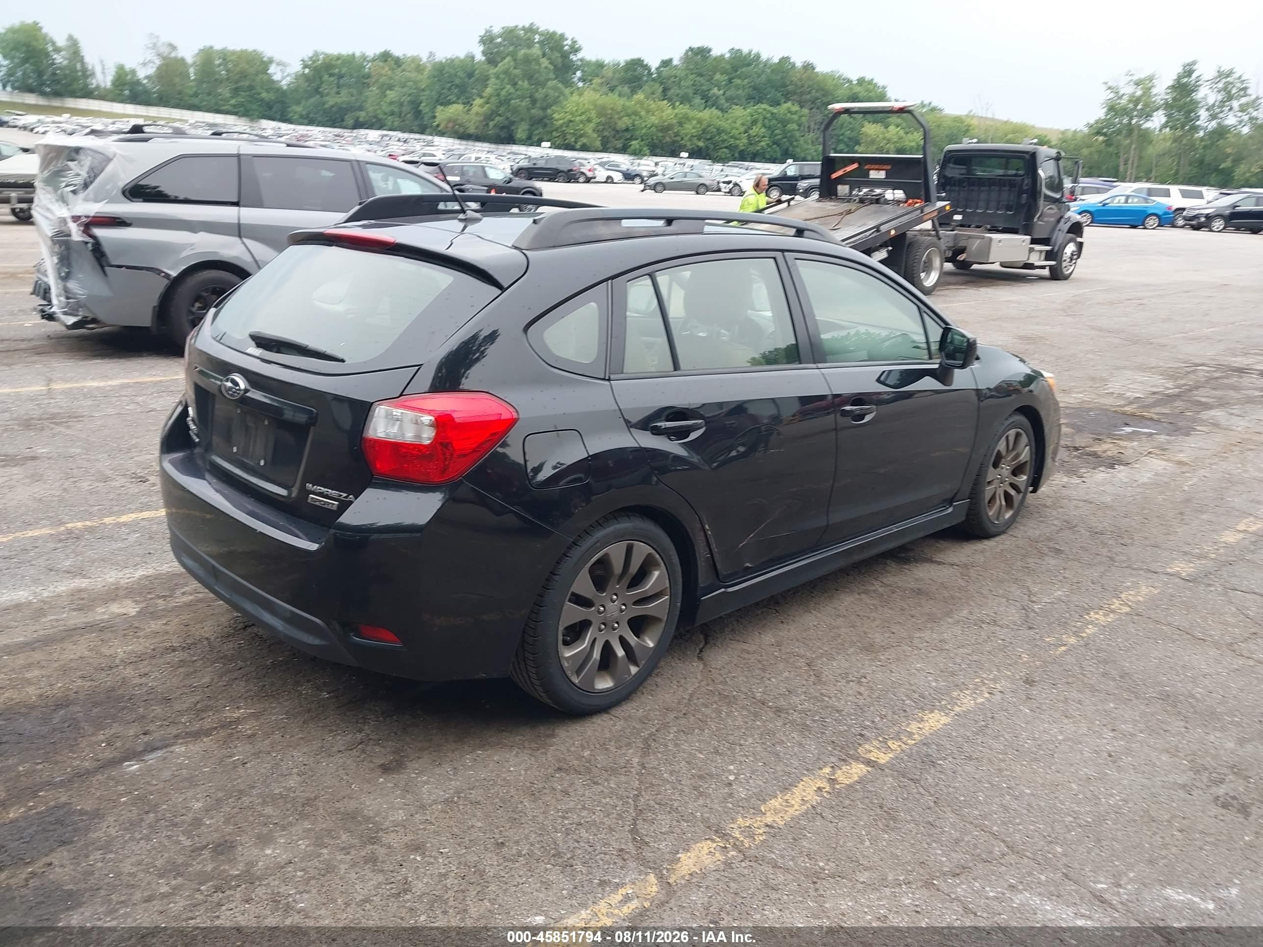 2014 Subaru Impreza 2.0i Sport Premium Black vin: JF1GPAL68E8307088