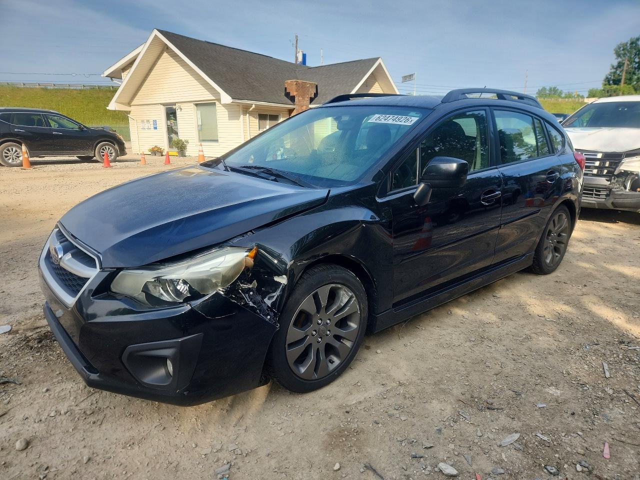 2014 Subaru Impreza Sport Premium Черный vin: JF1GPAL68E8308290