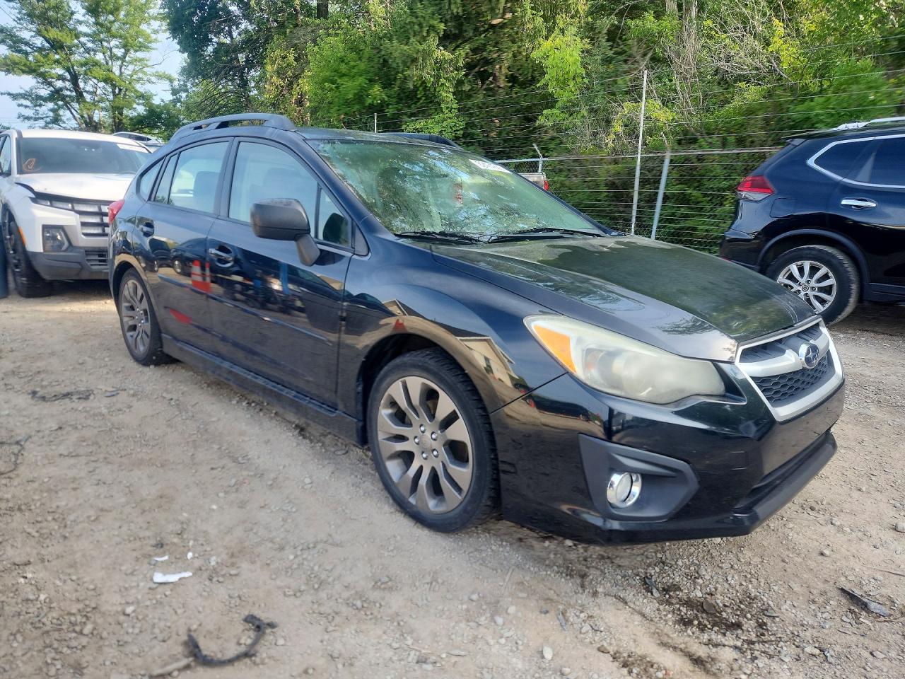 2014 Subaru Impreza Sport Premium Черный vin: JF1GPAL68E8308290