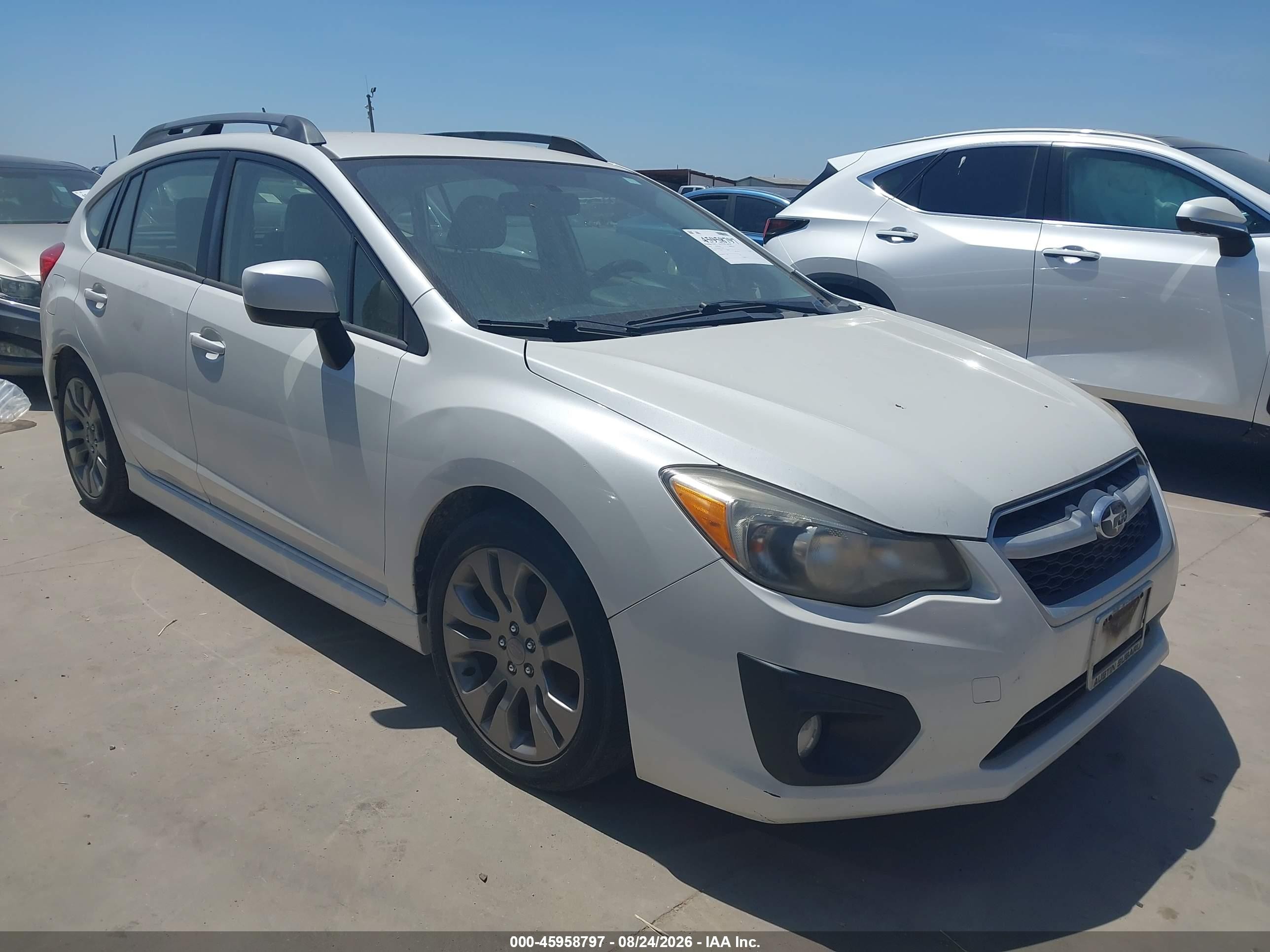 2014 Subaru Impreza 2.0i Sport Premium White vin: JF1GPAL68EH332542