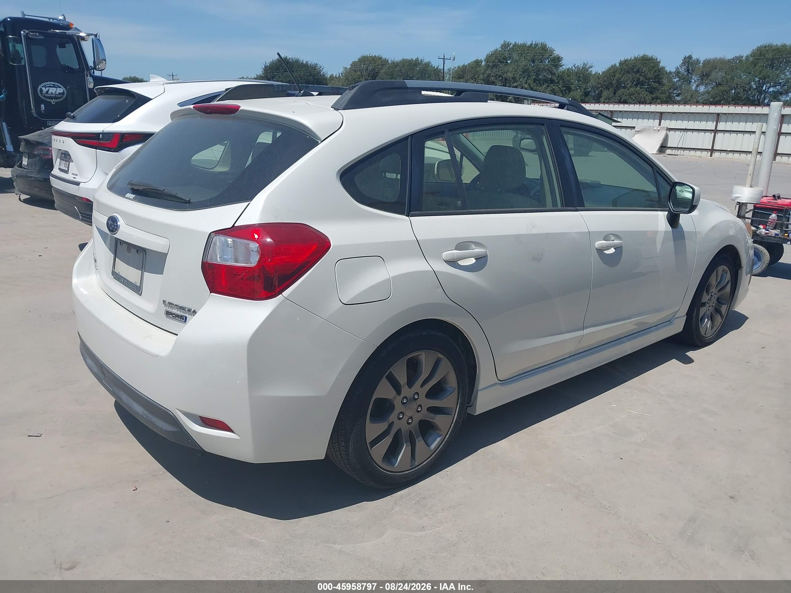 2014 Subaru Impreza 2.0i Sport Premium White vin: JF1GPAL68EH332542