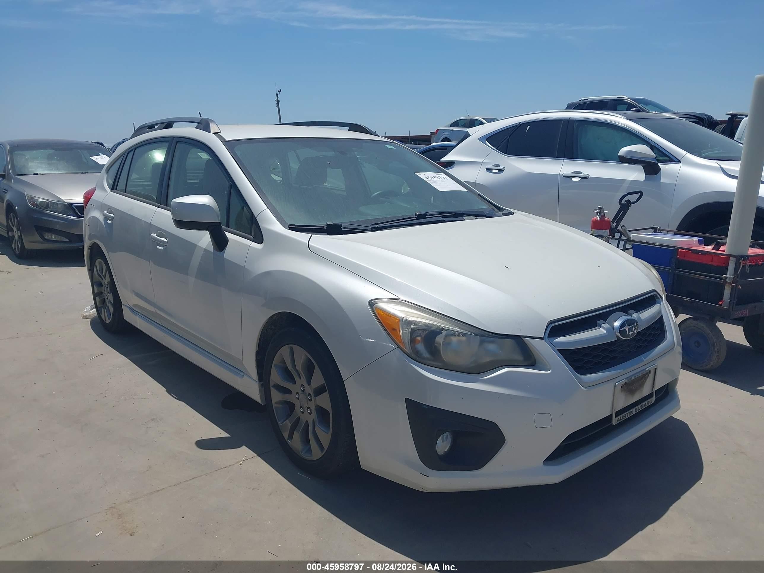 2014 Subaru Impreza 2.0i Sport Premium White vin: JF1GPAL68EH332542
