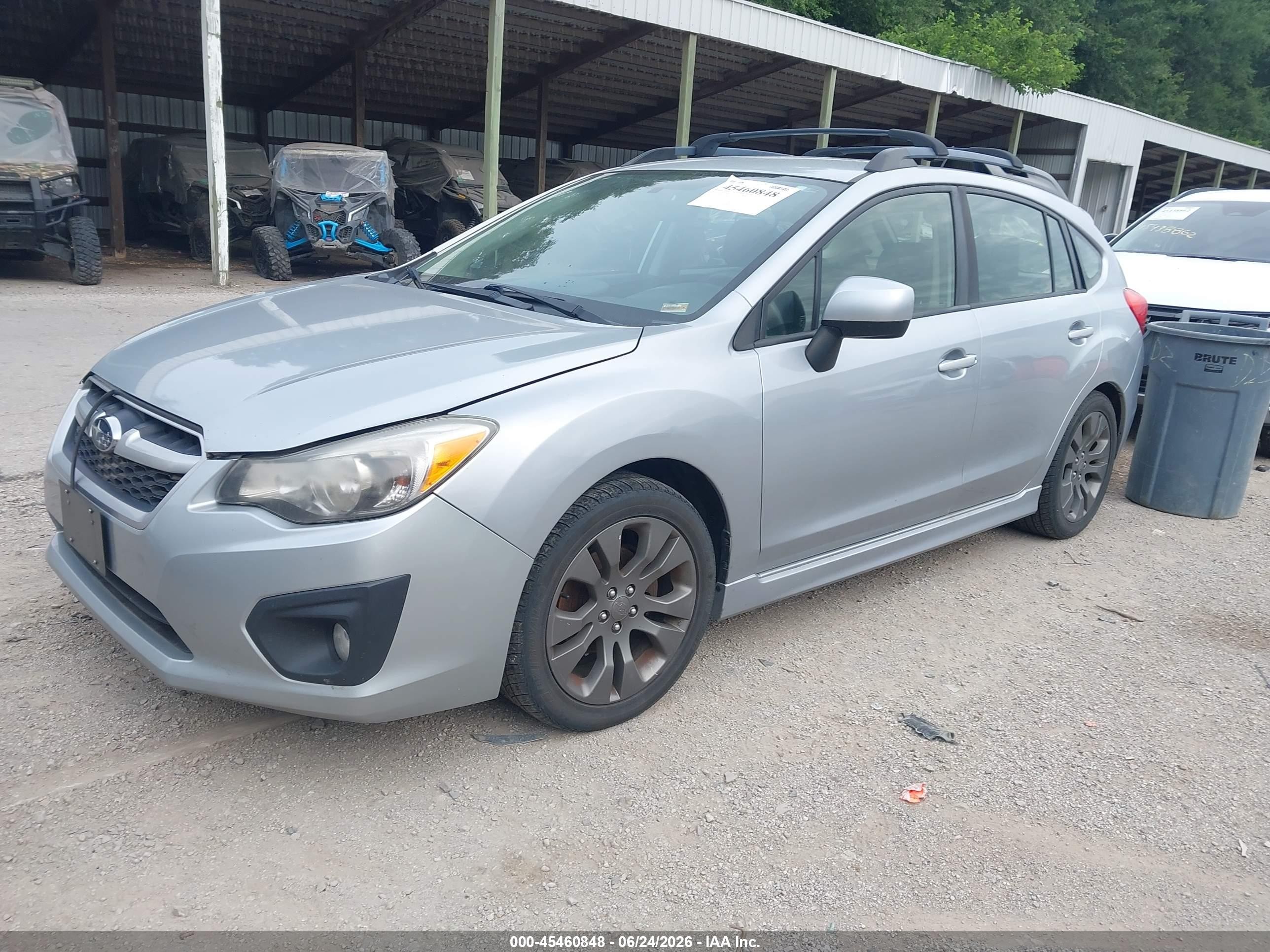 2012 Subaru Impreza 2.0i Sport Premium Silver vin: JF1GPAL69CG204734